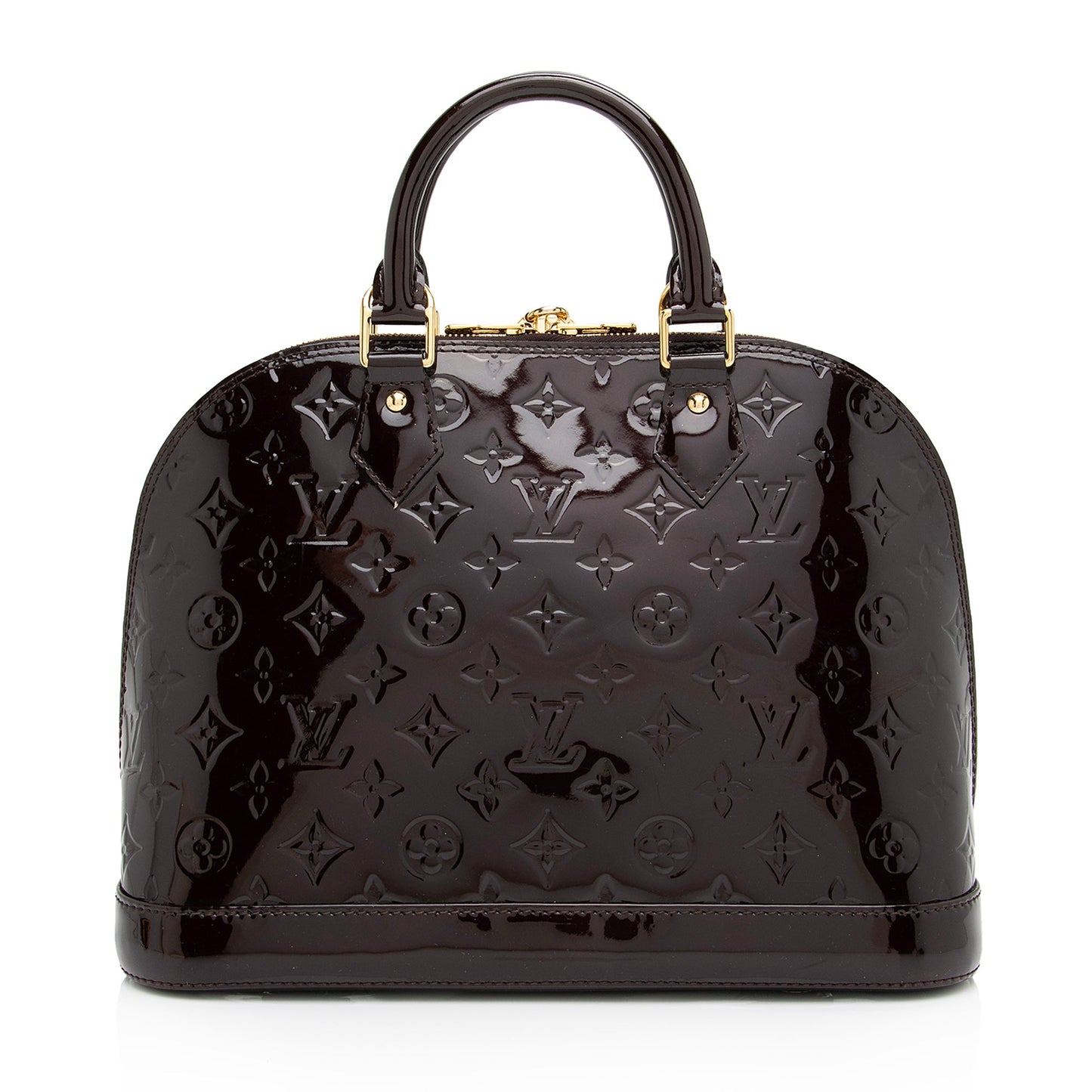 Louis Vuitton Monogram Vernis Alma PM Satchel (SHF-fmHWuP)