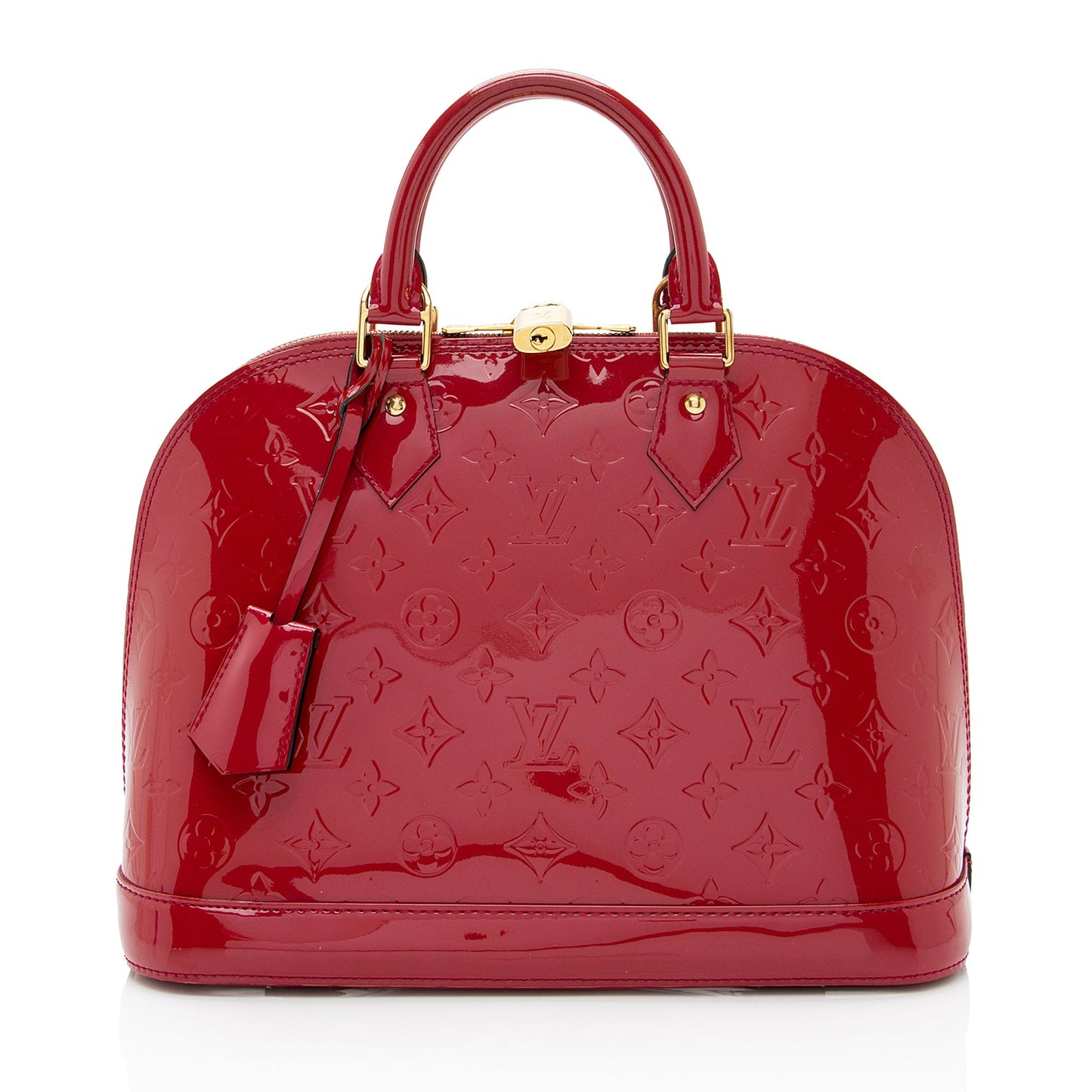 Louis Vuitton Monogram Vernis Alma PM Satchel (SHF-aJkS4O)