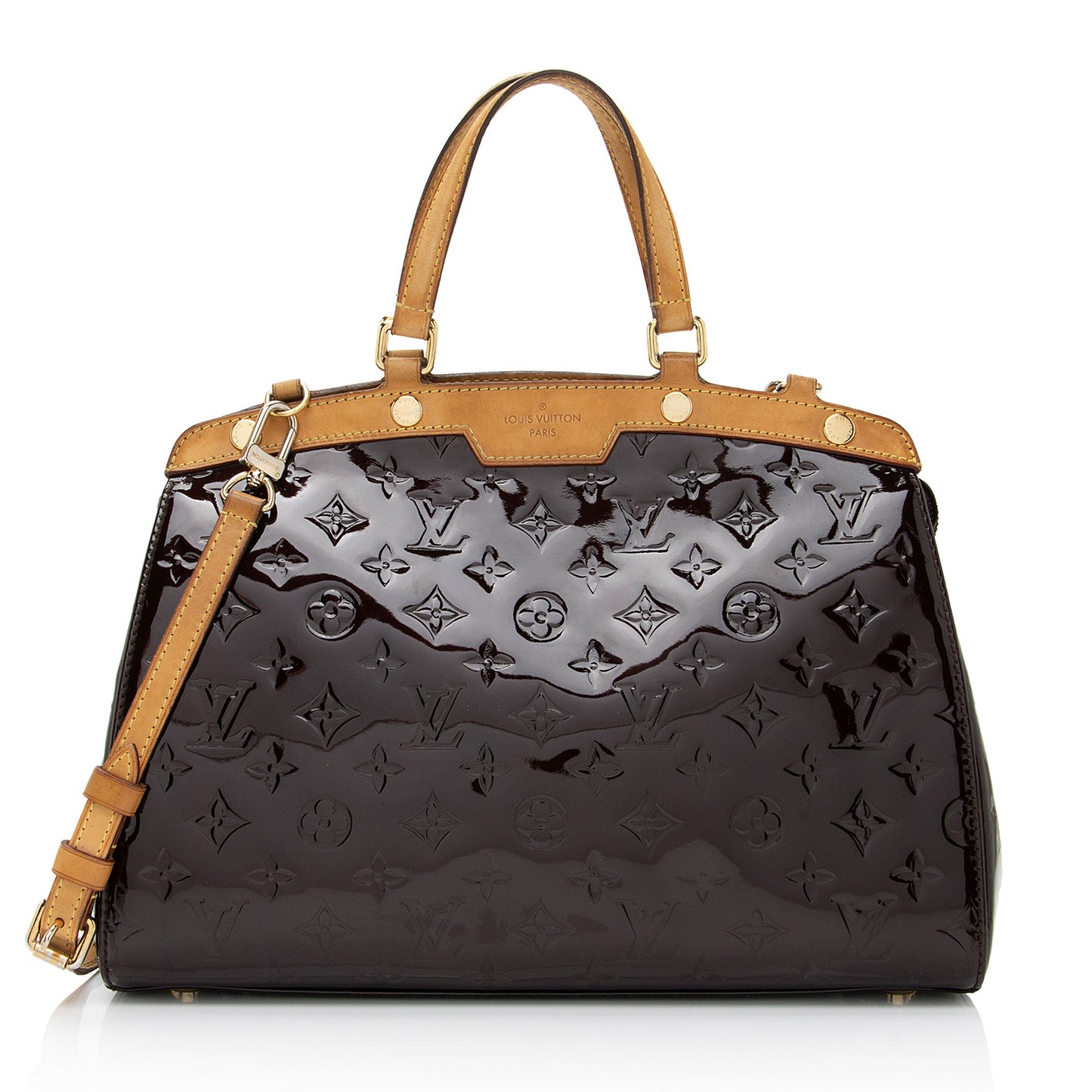 Louis Vuitton Monogram Vernis Brea MM Satchel (SHF-APAQxH)