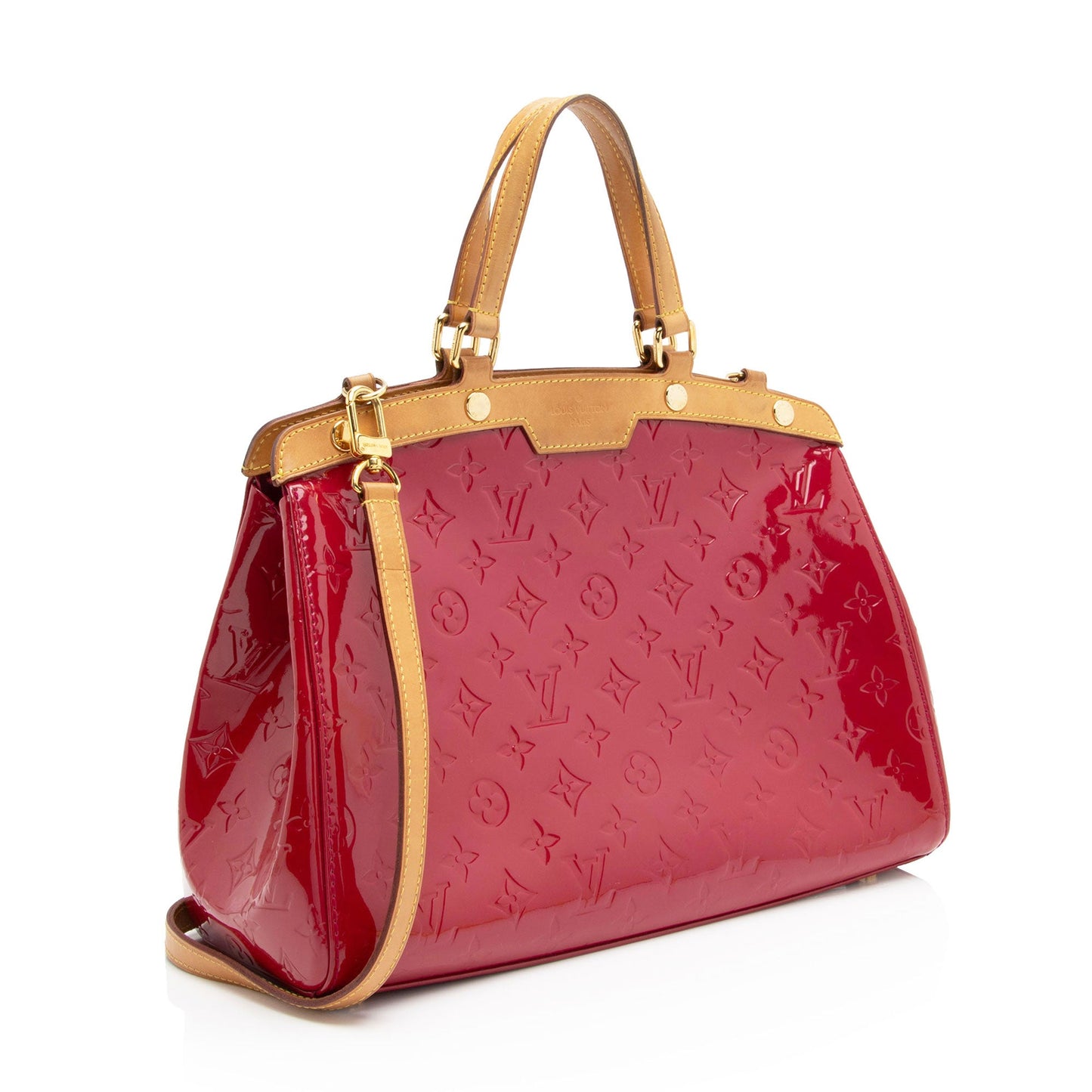 Louis Vuitton Monogram Vernis Brea MM Satchel (SHF-QlArBV)