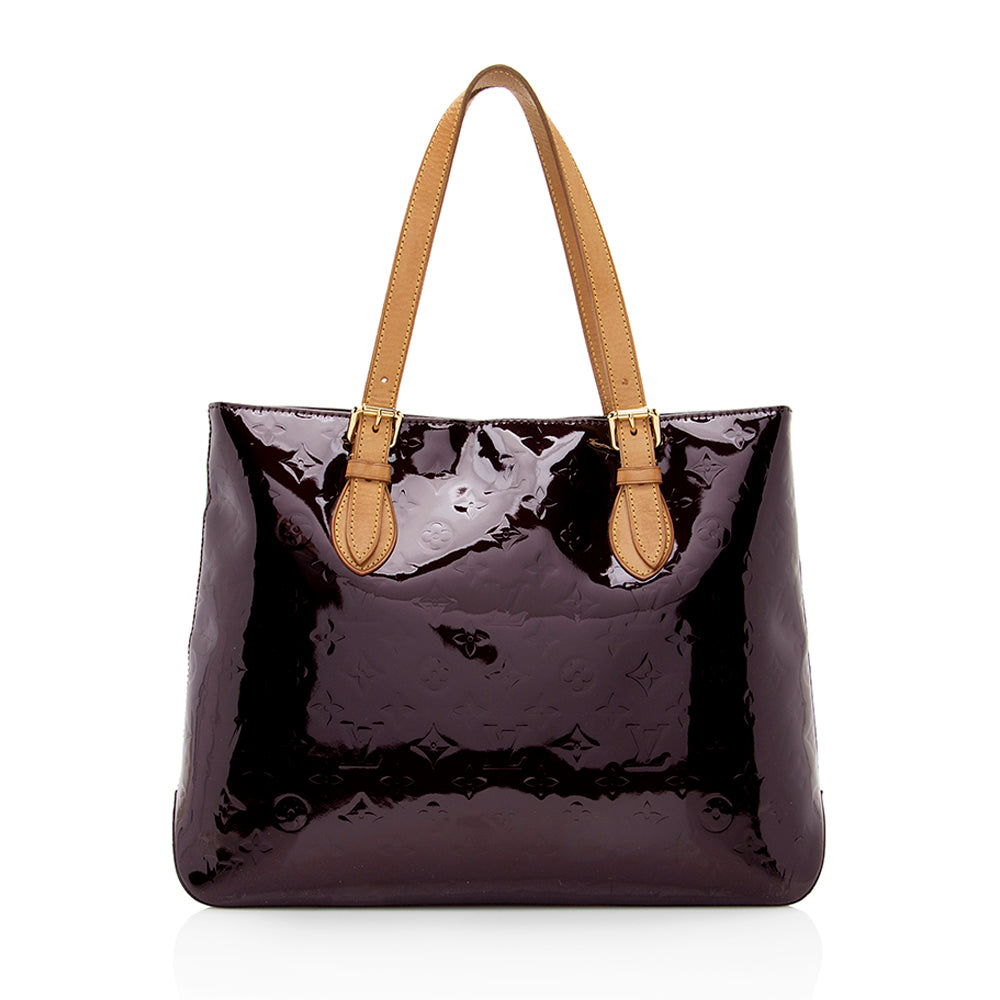 Louis Vuitton Monogram Vernis Brentwood Tote (SHF-19667)