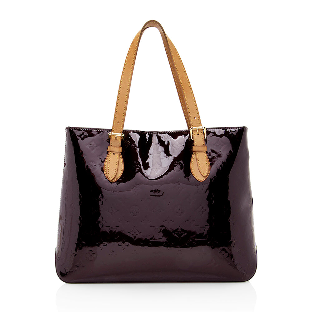 Louis Vuitton Monogram Vernis Brentwood Tote (SHF-19667)