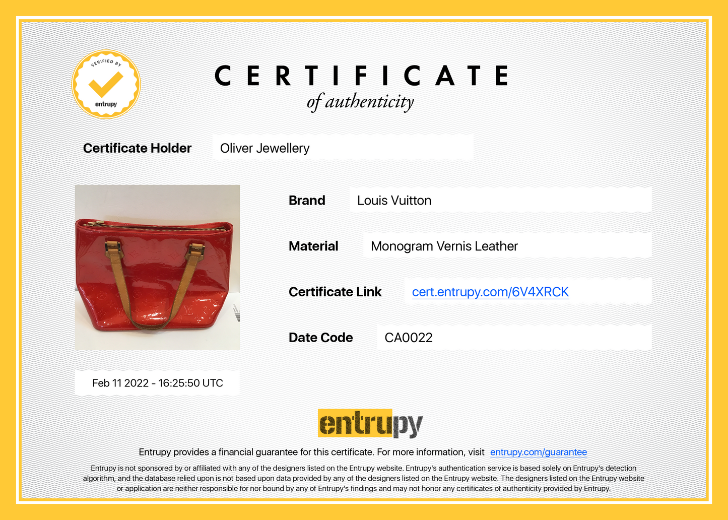 Louis Vuitton Monogram Vernis Houston Tote