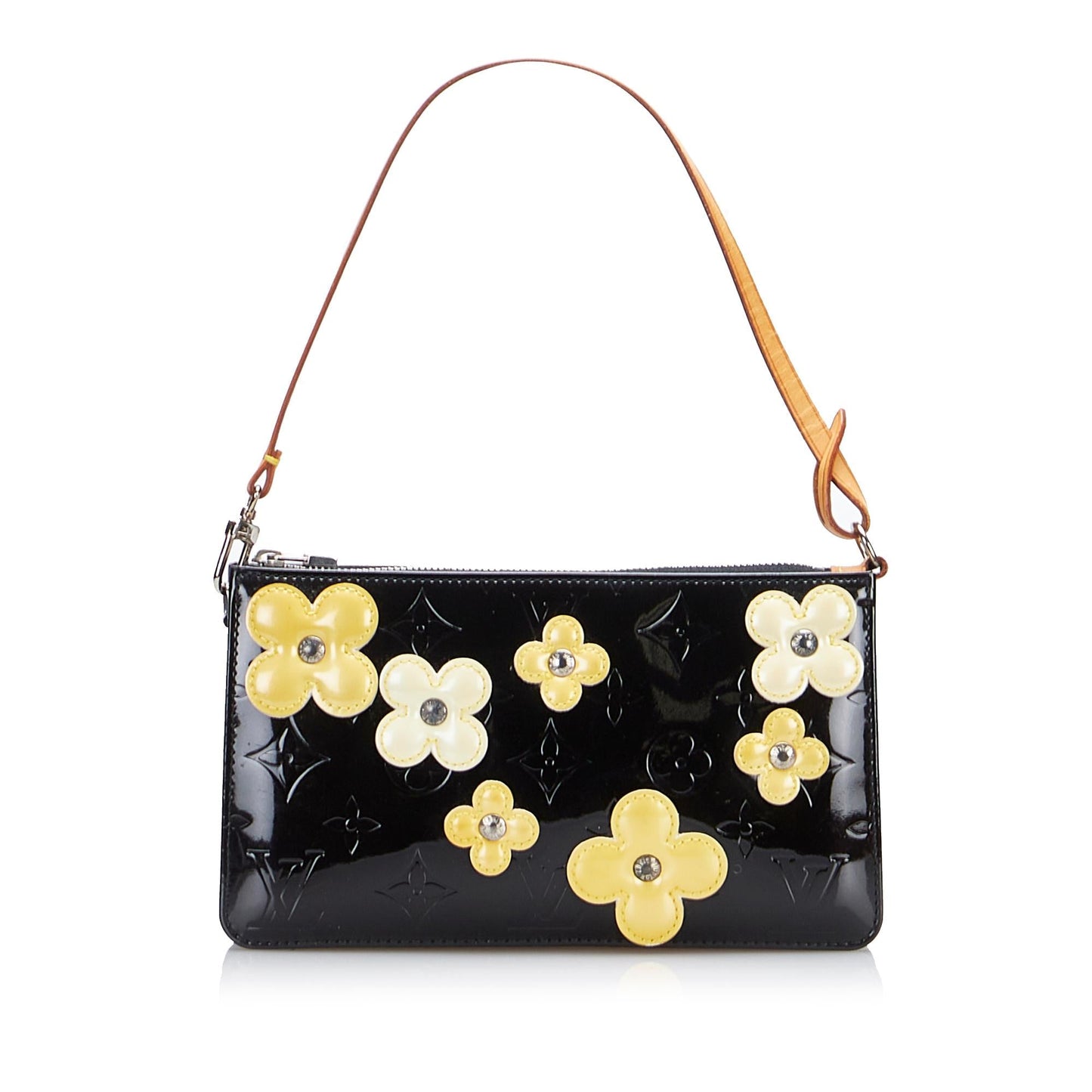 Louis Vuitton Monogram Vernis Lexington Fleurs Pochette (SHG-EGCiL8)