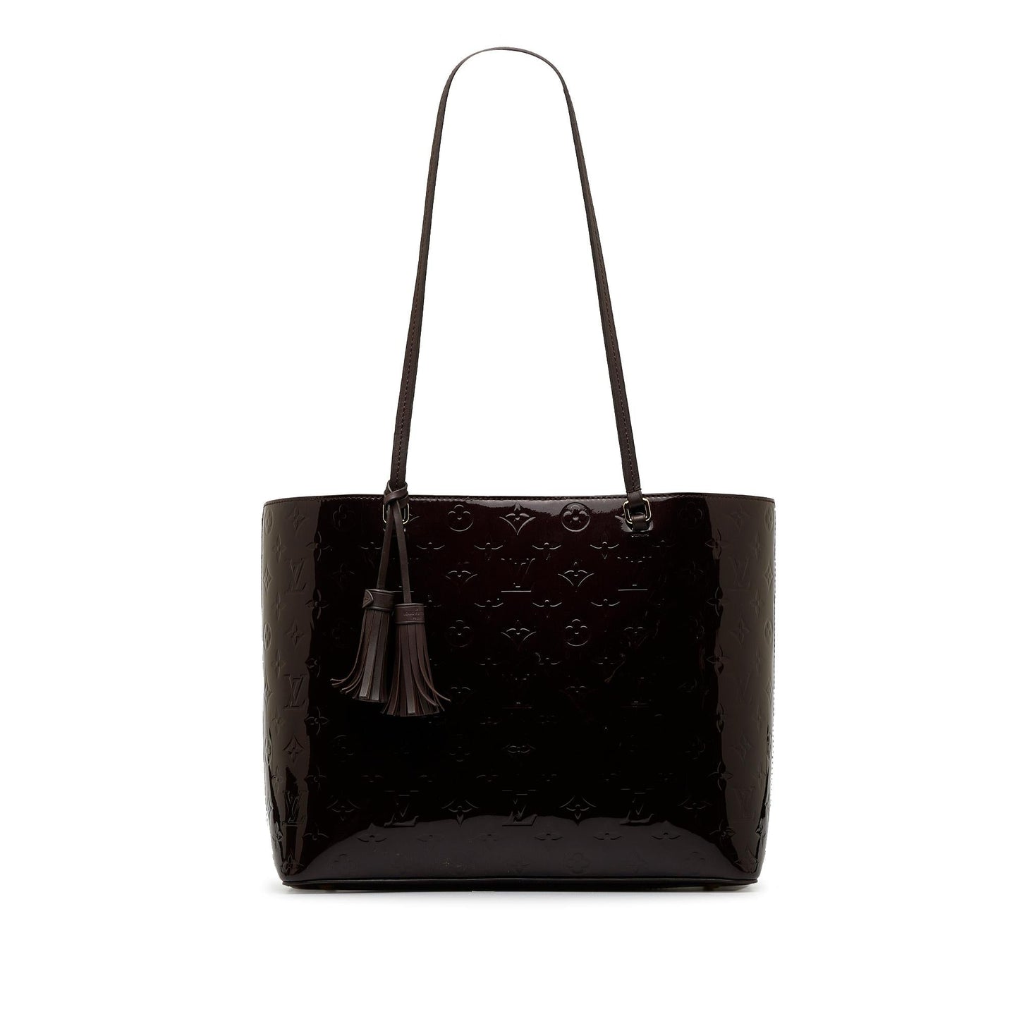 Louis Vuitton Monogram Vernis Long Beach MM (SHG-6biDTS)
