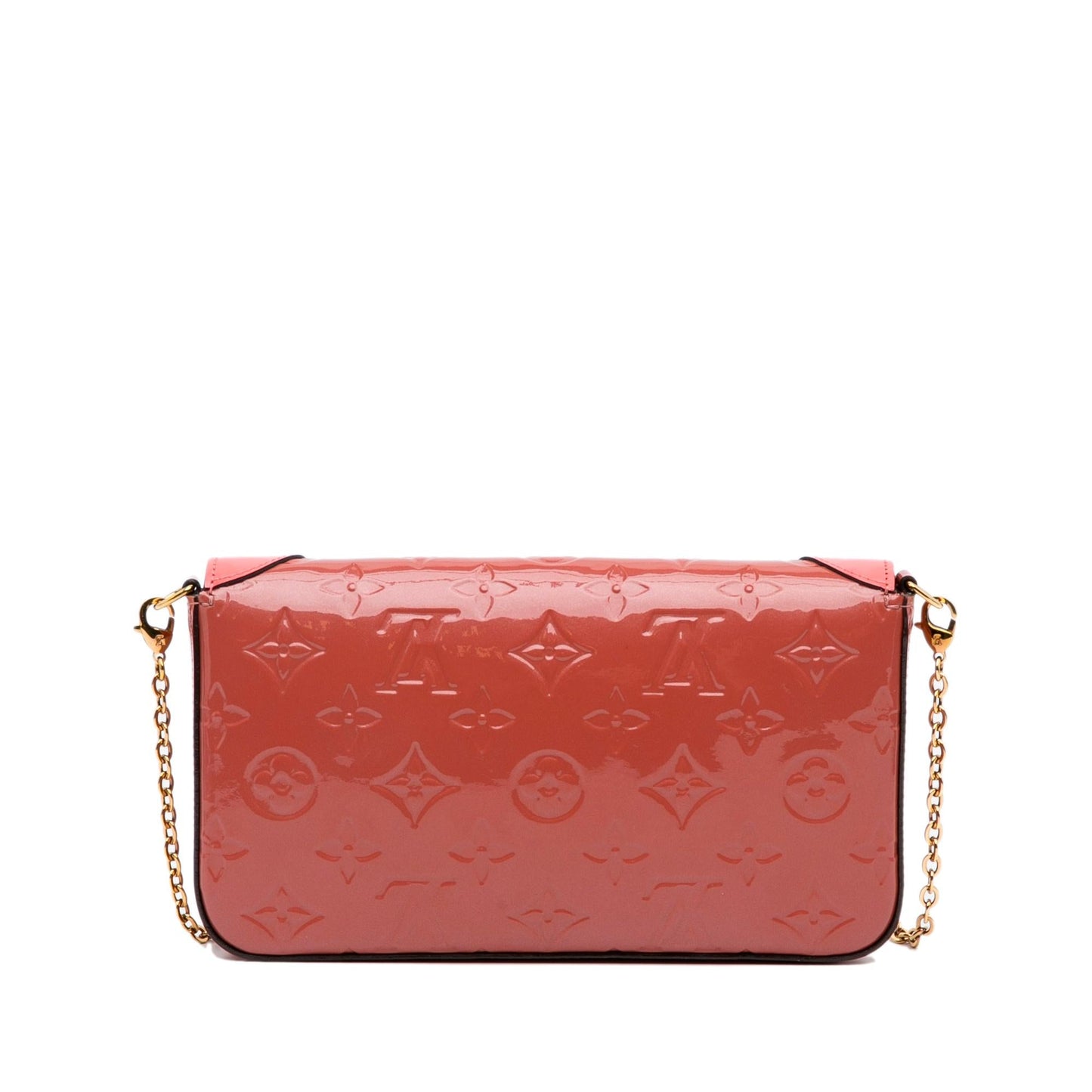 Louis Vuitton Monogram Vernis Pochette Felicie Valentine Dog (SHG-nUf2OF)