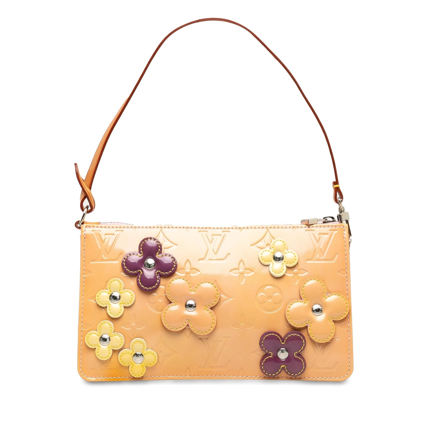 Louis Vuitton Monogram Vernis Pochette Lexington Fleurs (SHG-tlDU5h)