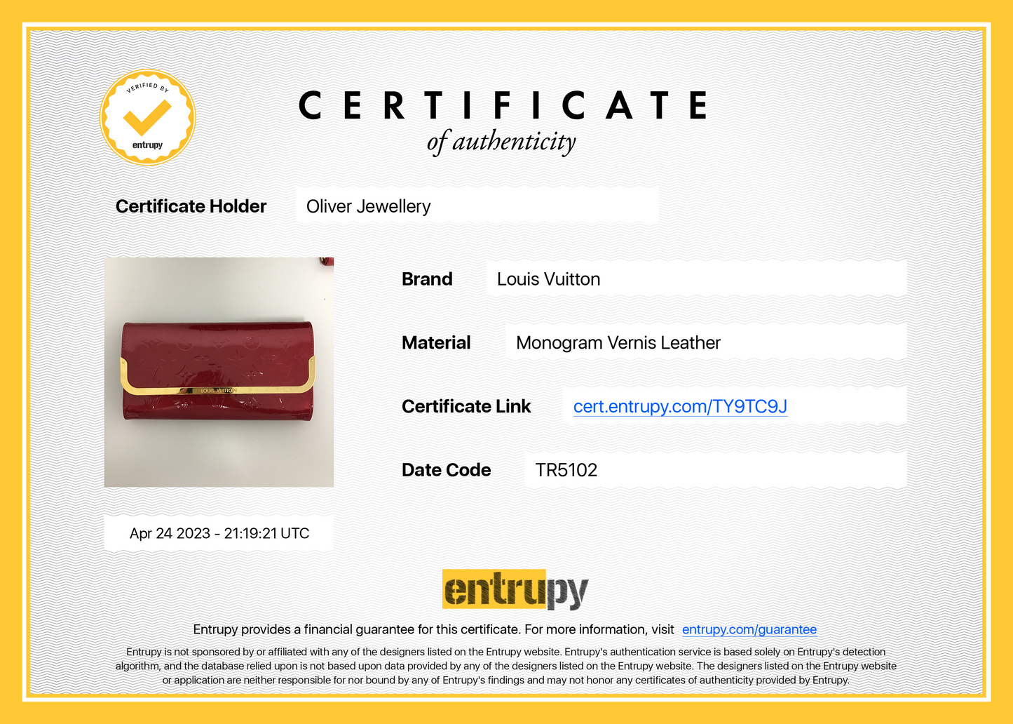 Louis Vuitton Monogram Vernis Rossmore MM