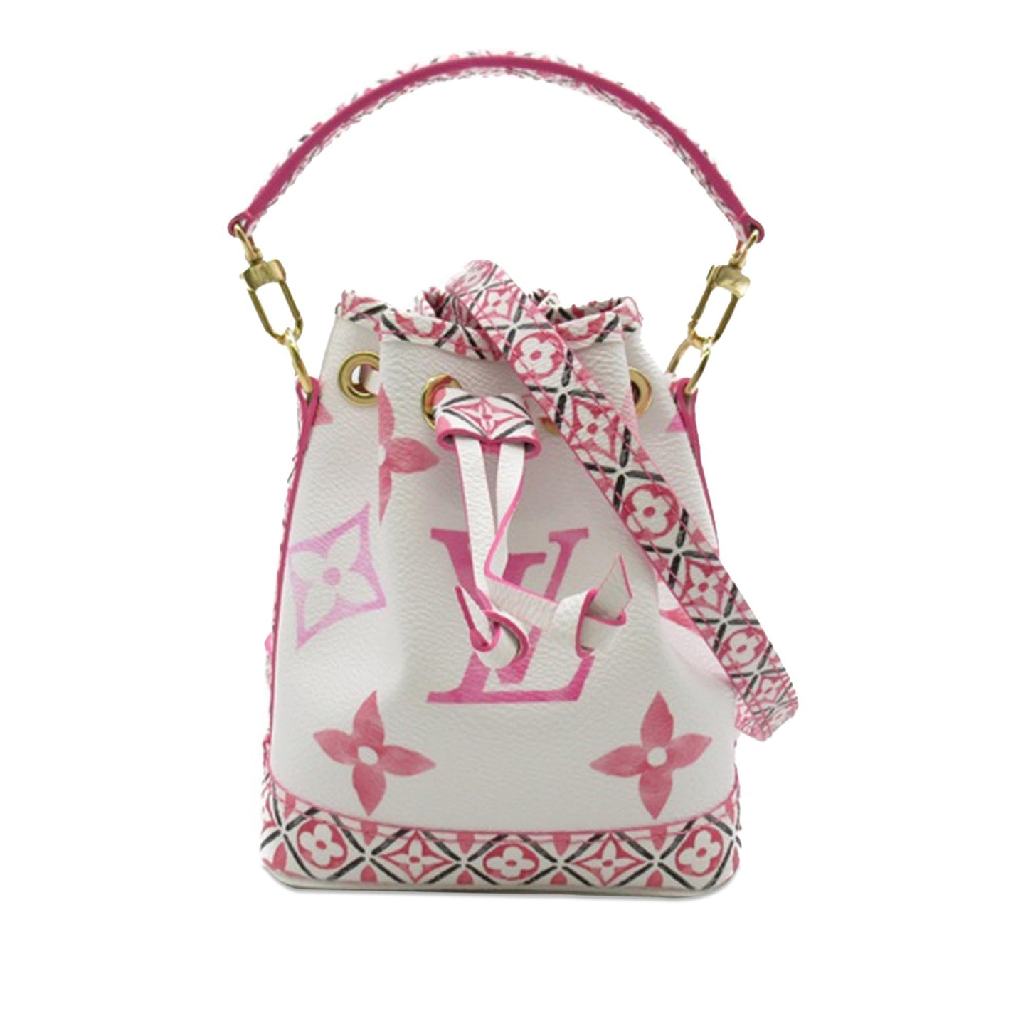 Louis Vuitton Monogram Watercolor Giant By the Pool Nano Noe (SHG-ocGy0m)