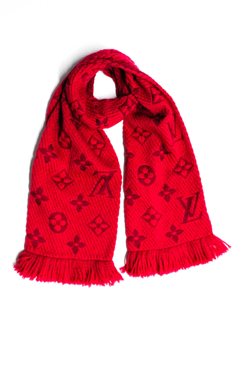 LOUIS VUITTON ESCHARP WOOL BLEND MONOGRAM SCARF