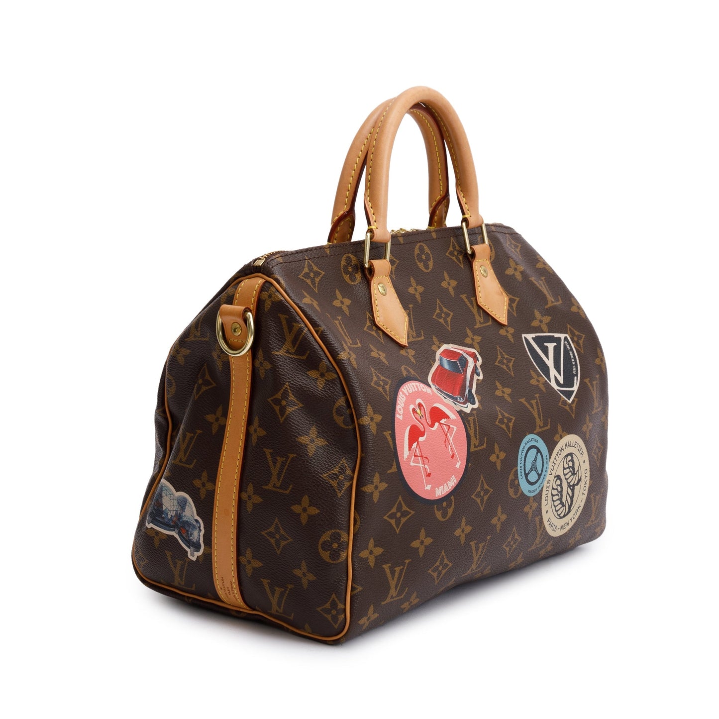 Louis Vuitton Monogram World Tour Speedy Bandouliere 30