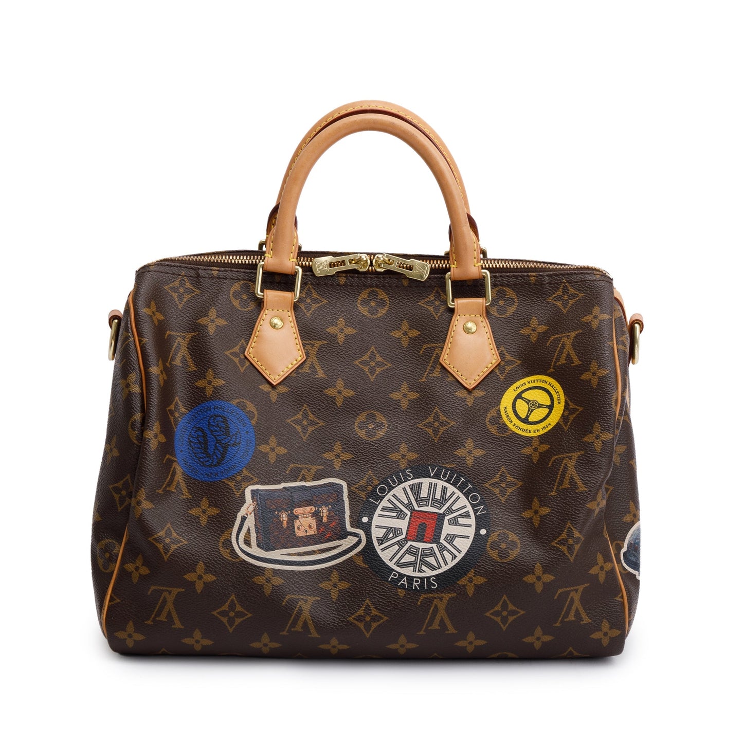 Louis Vuitton Monogram World Tour Speedy Bandouliere 30
