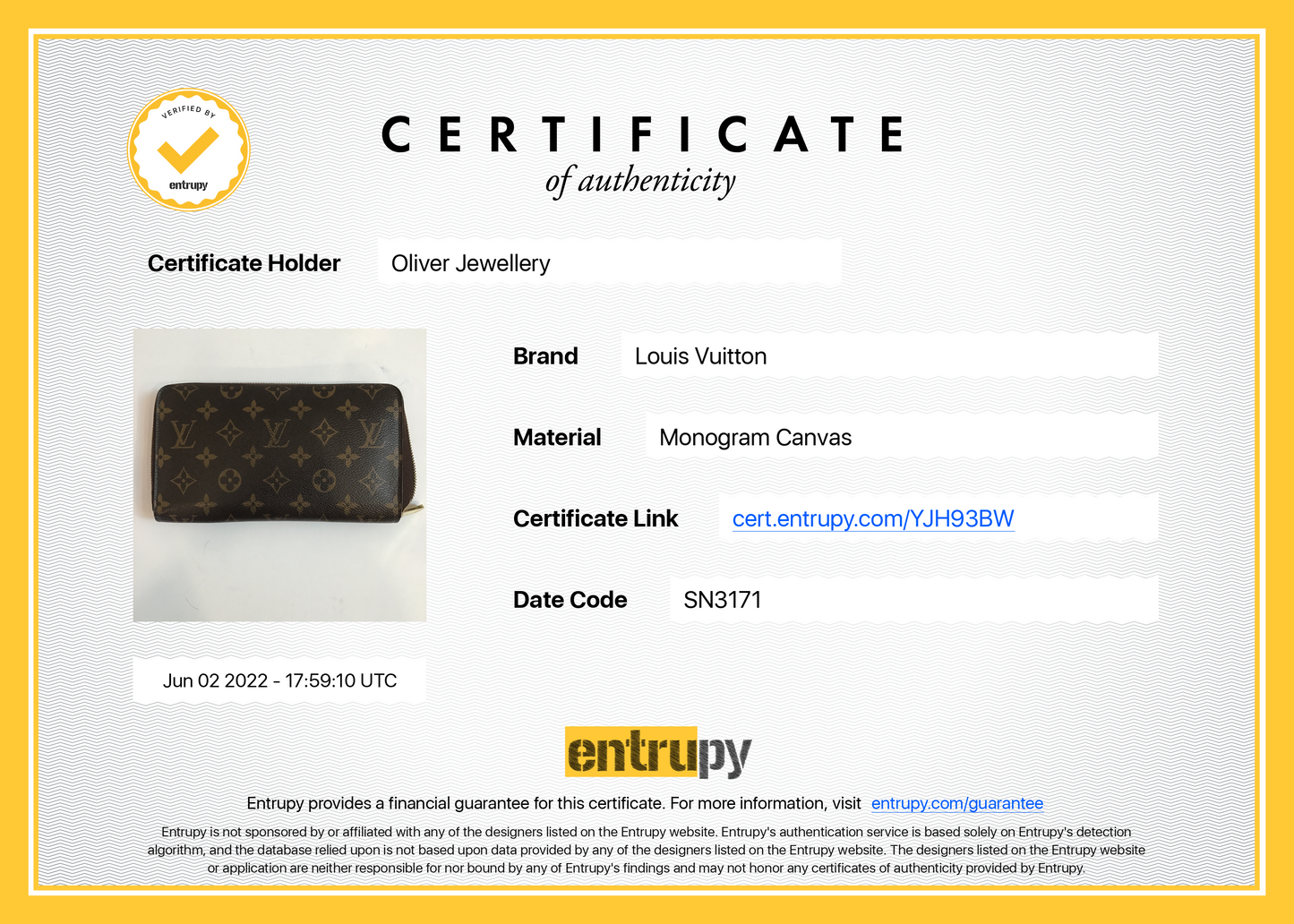 Louis Vuitton Monogram Zippy Organizer