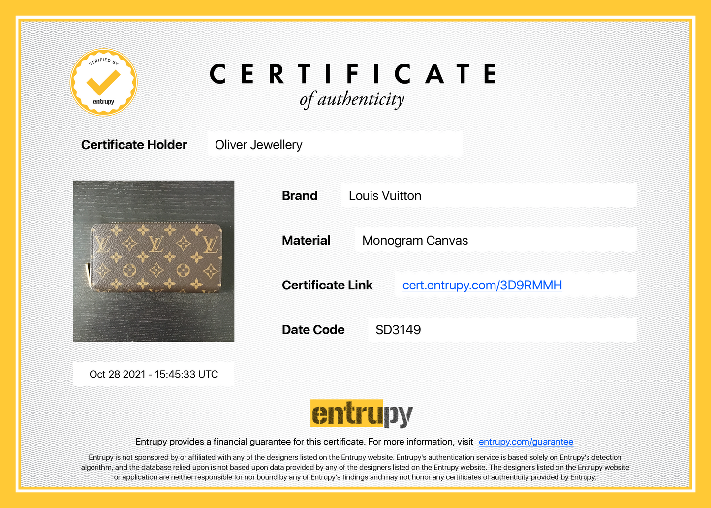 Louis Vuitton Monogram Zippy Wallet