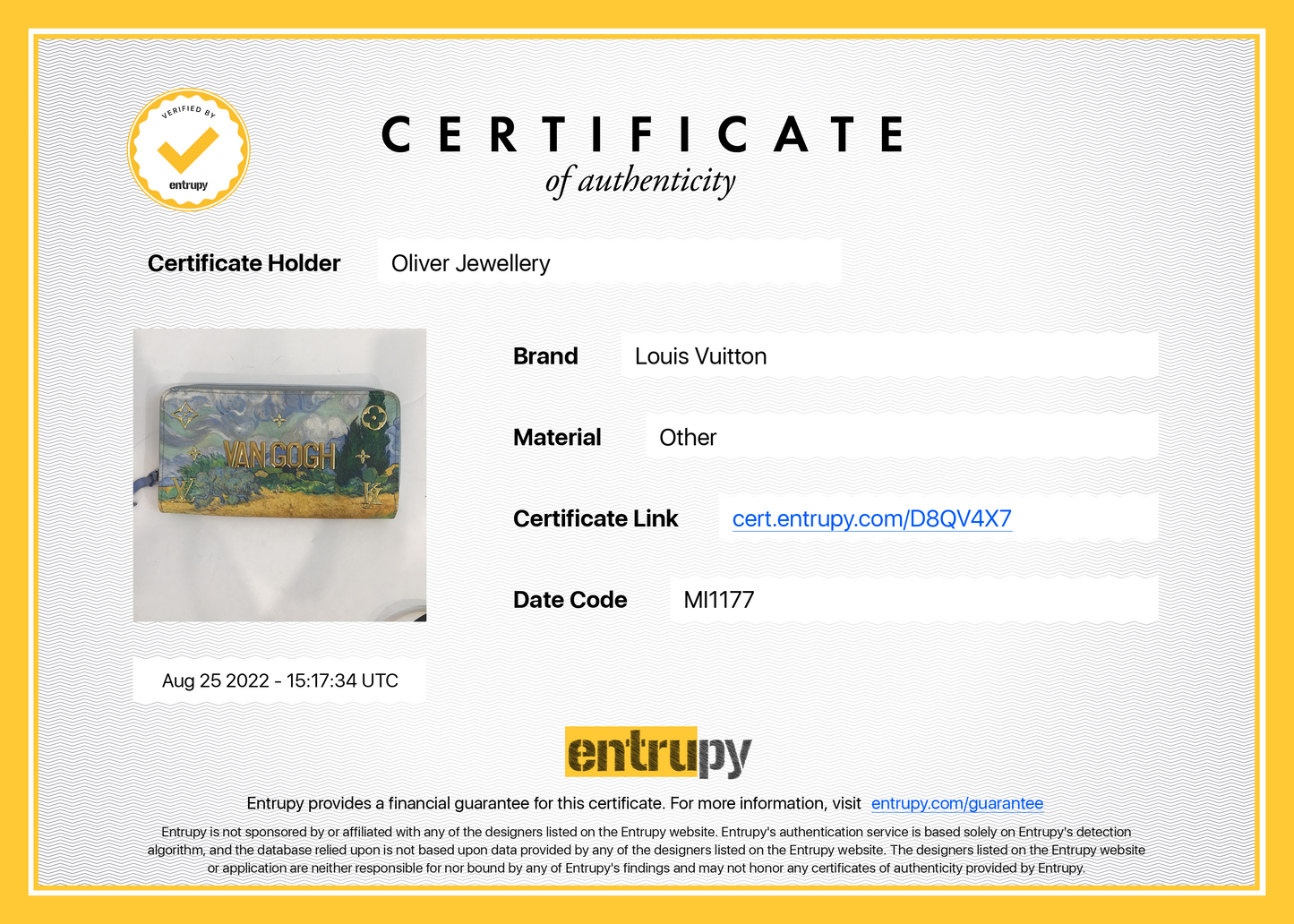 Louis Vuitton Multicolor Masters Van Gogh Zippy Wallet