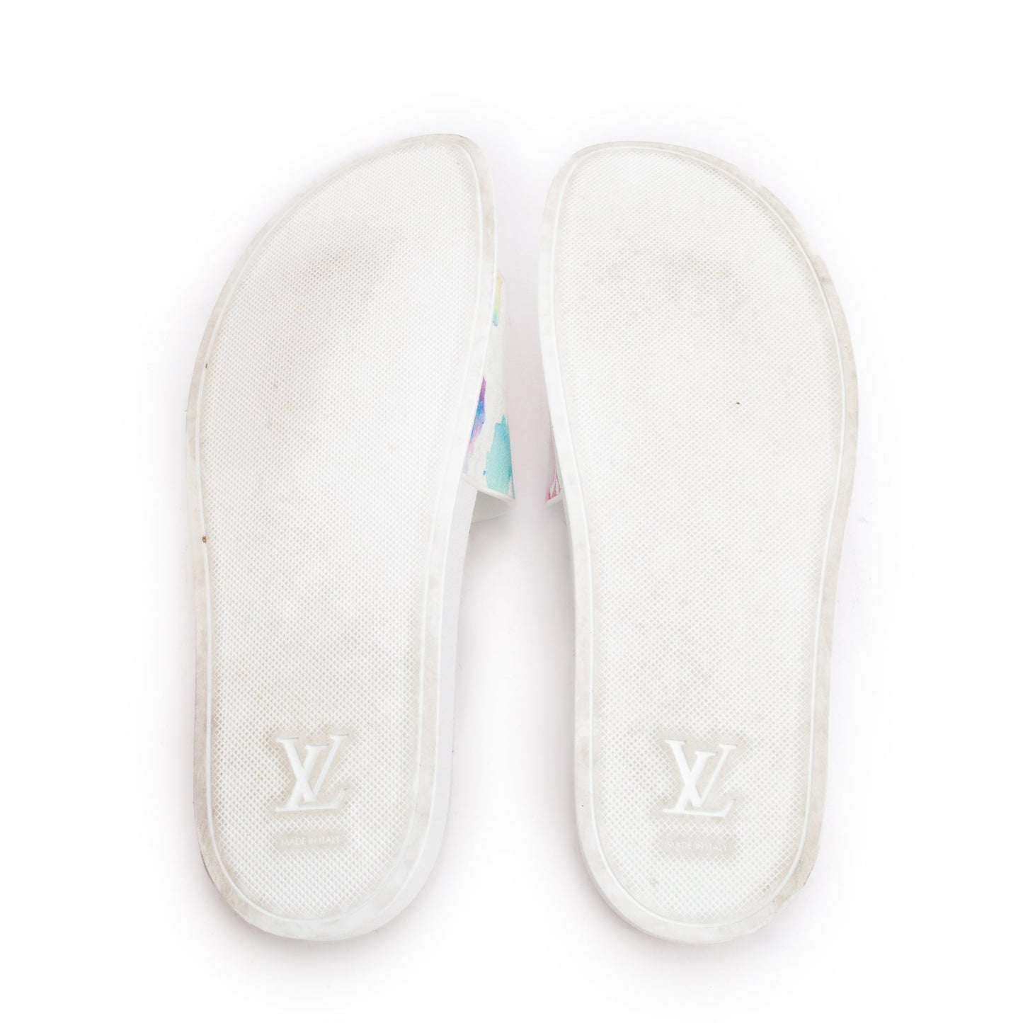Louis Vuitton Multicolor Monogram Watercolor Waterfront Mule Slides, Size 12