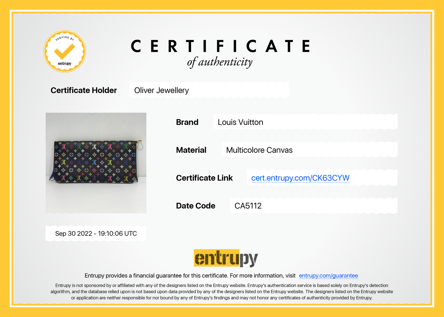 Louis Vuitton Multicolore Monogram Insolite Wallet