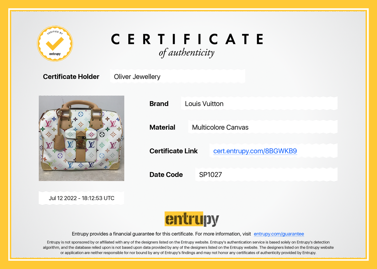 Louis Vuitton Multicolore Speedy 30