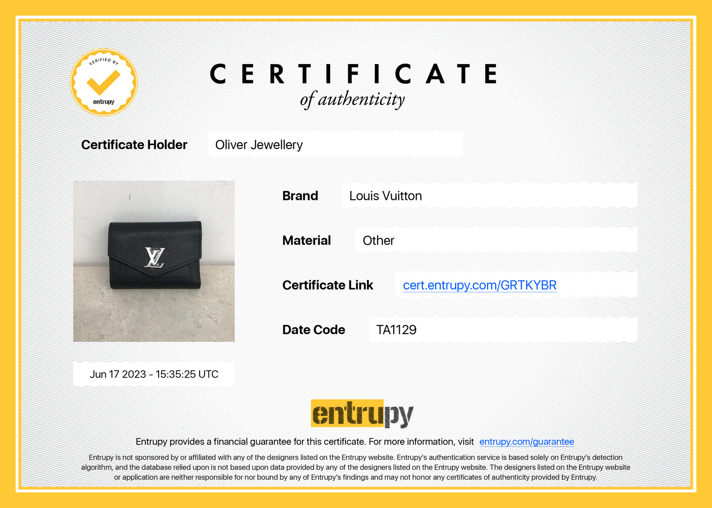 Louis Vuitton MyLockMe Compact Wallet