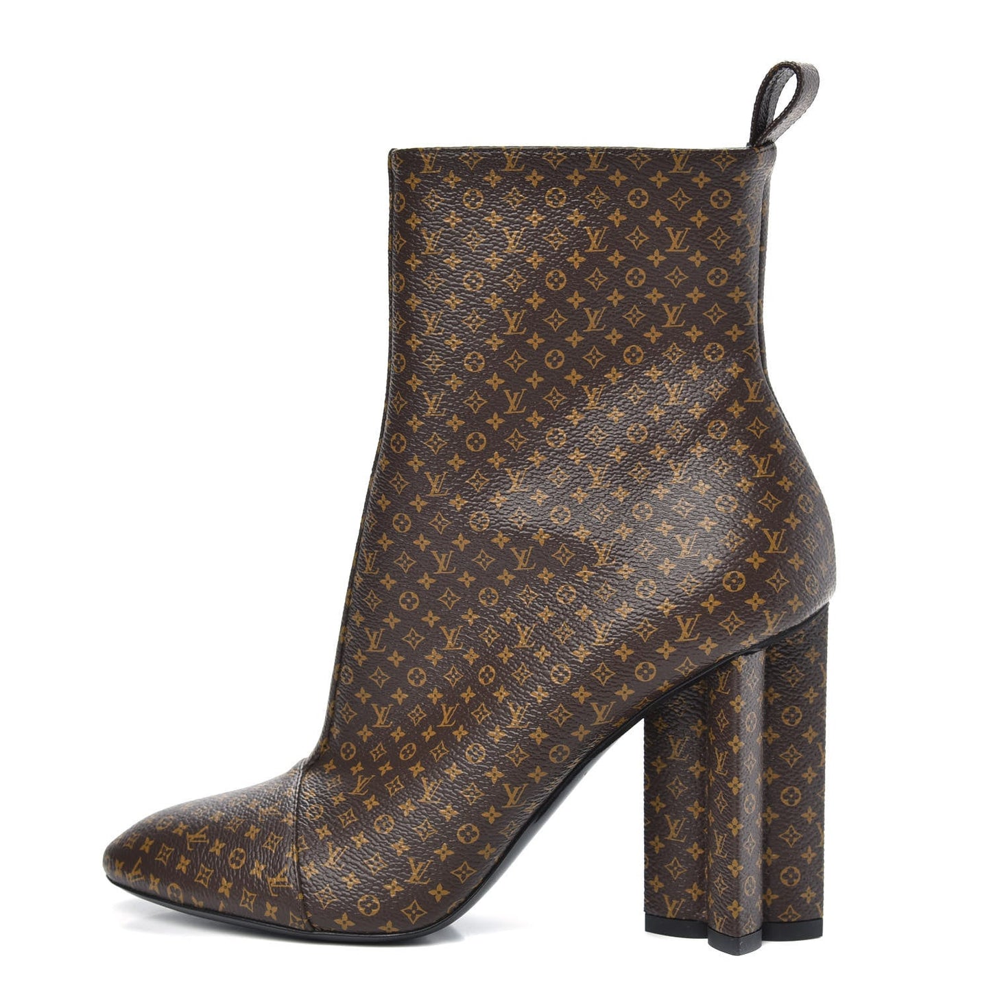 LOUIS VUITTON NANO MONOGRAM SILHOUETTE ANKLE BOOTS