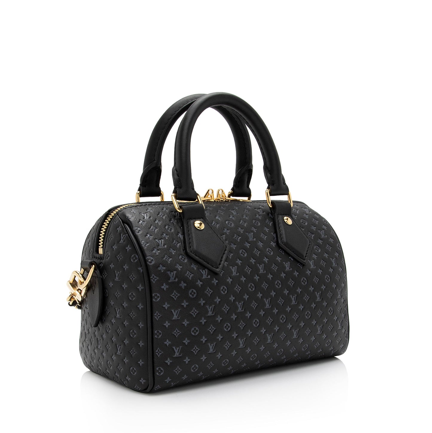 Louis Vuitton Nanogram Calfskin Speedy Bandouliere 20 Satchel (SHF-u2RMnx)