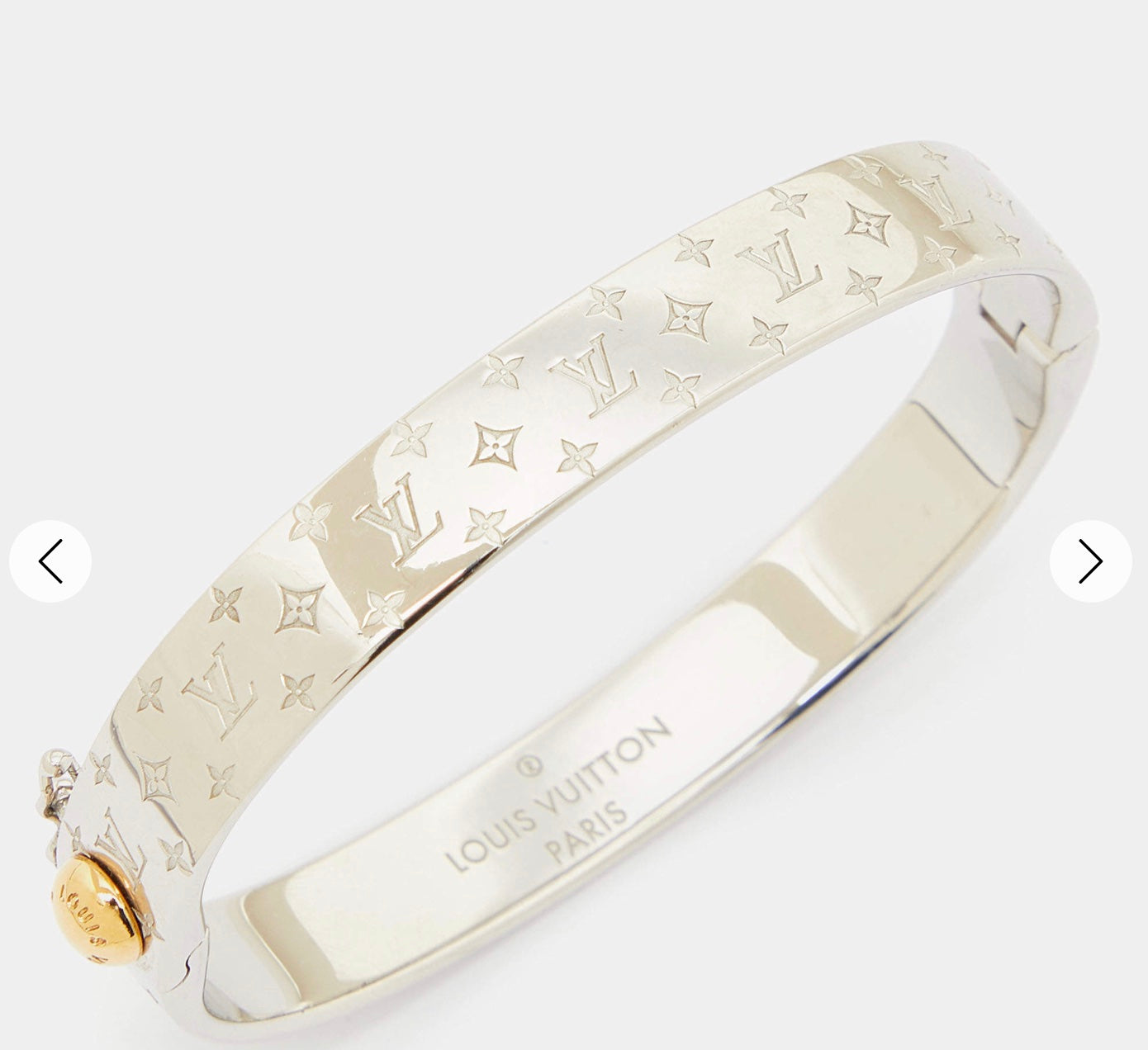 LOUIS VUITTON NANOGRAM CUFF BRACELET
