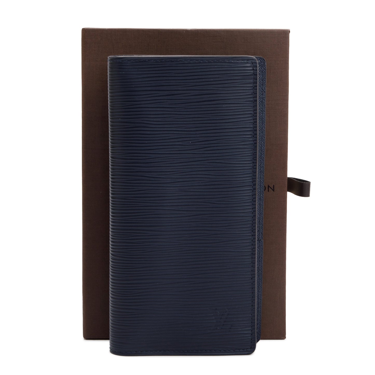 Louis Vuitton Navy Epi Leather Brazza Wallet