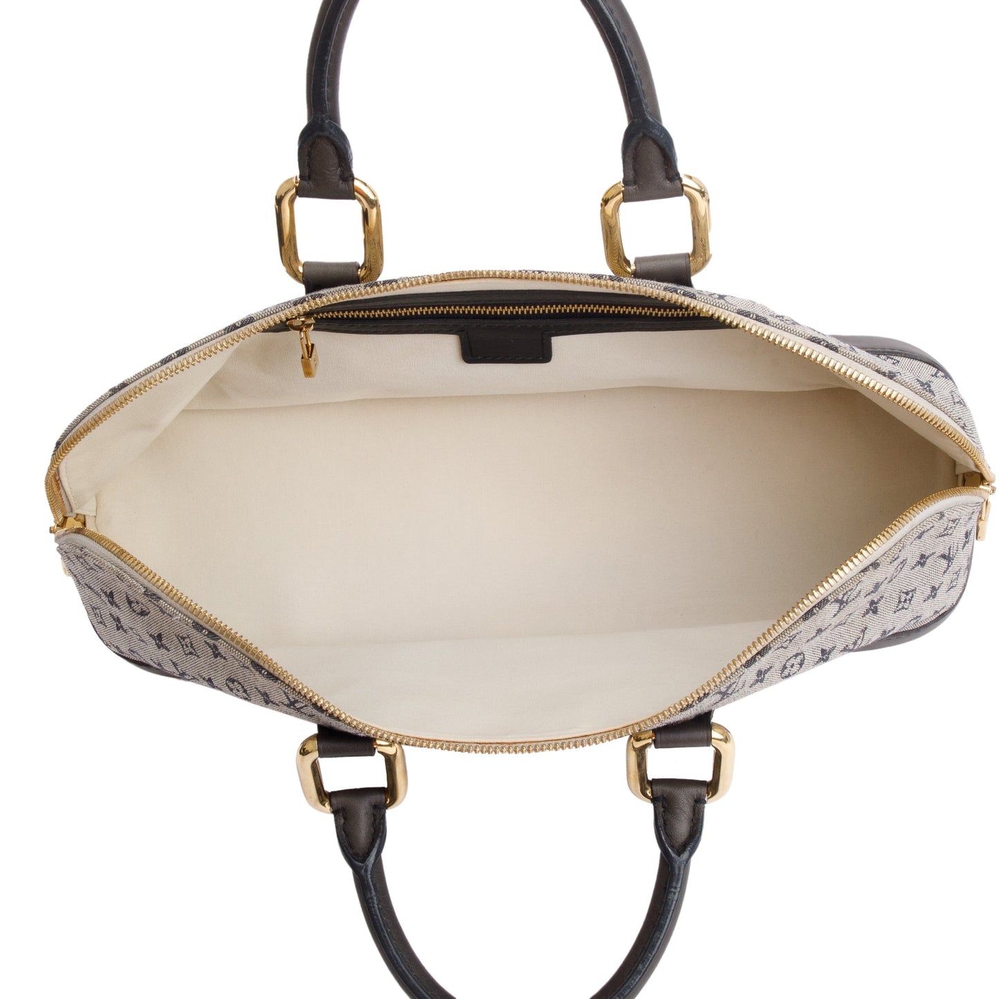 Louis Vuitton Navy Mini Lin Alma Long