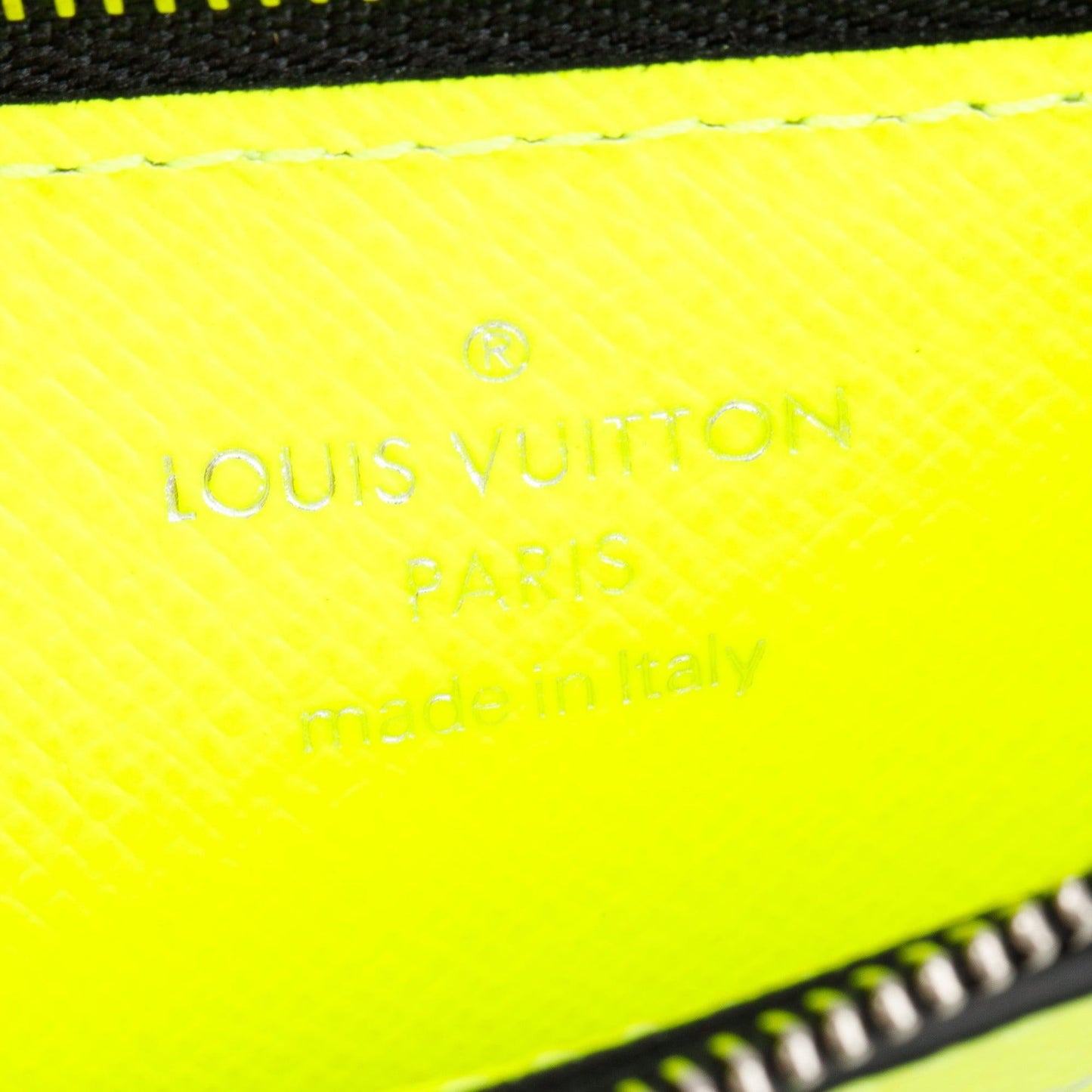Louis Vuitton Neon Yellow Monogram & Taigarama Leather Coin Card Holder