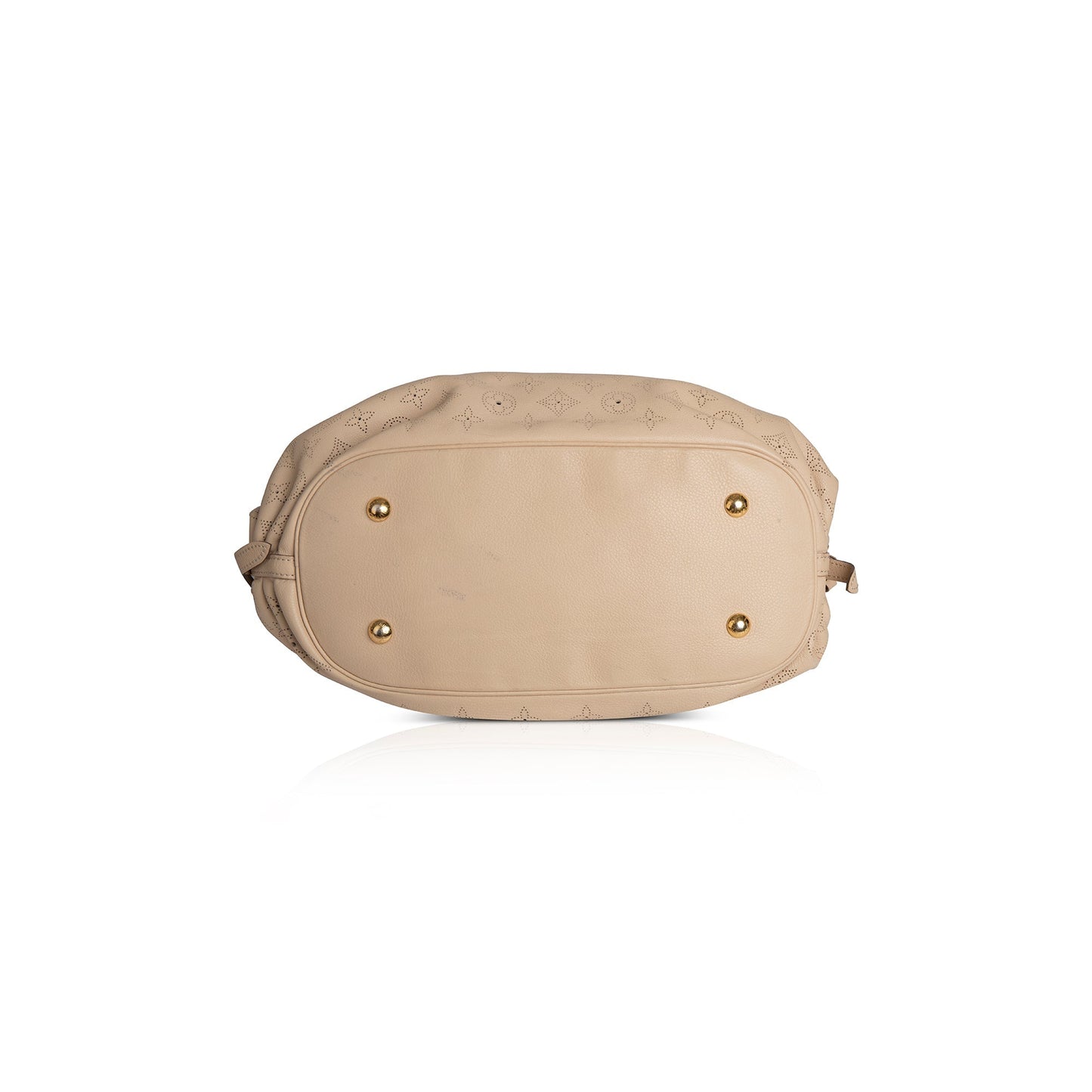 Louis Vuitton Neutral Mahina L Hobo
