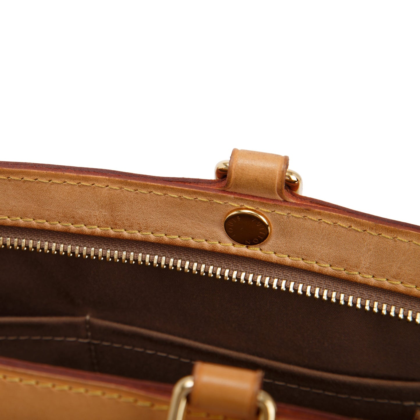 Louis Vuitton Neutral Monogram Vernis Brea MM