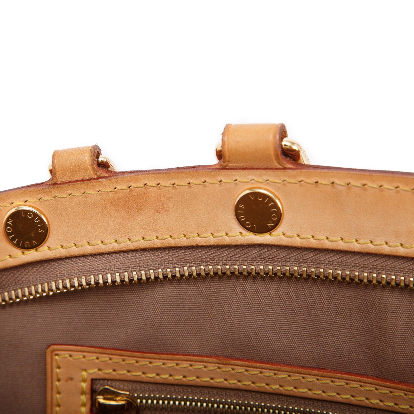 Louis Vuitton Neutral Monogram Vernis Brea MM