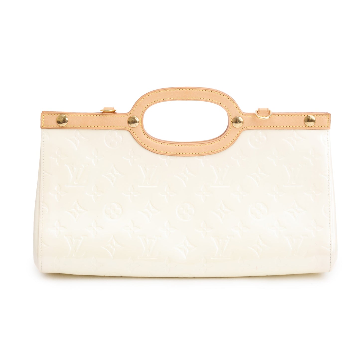 Louis Vuitton Neutral Monogram Vernis Roxbury