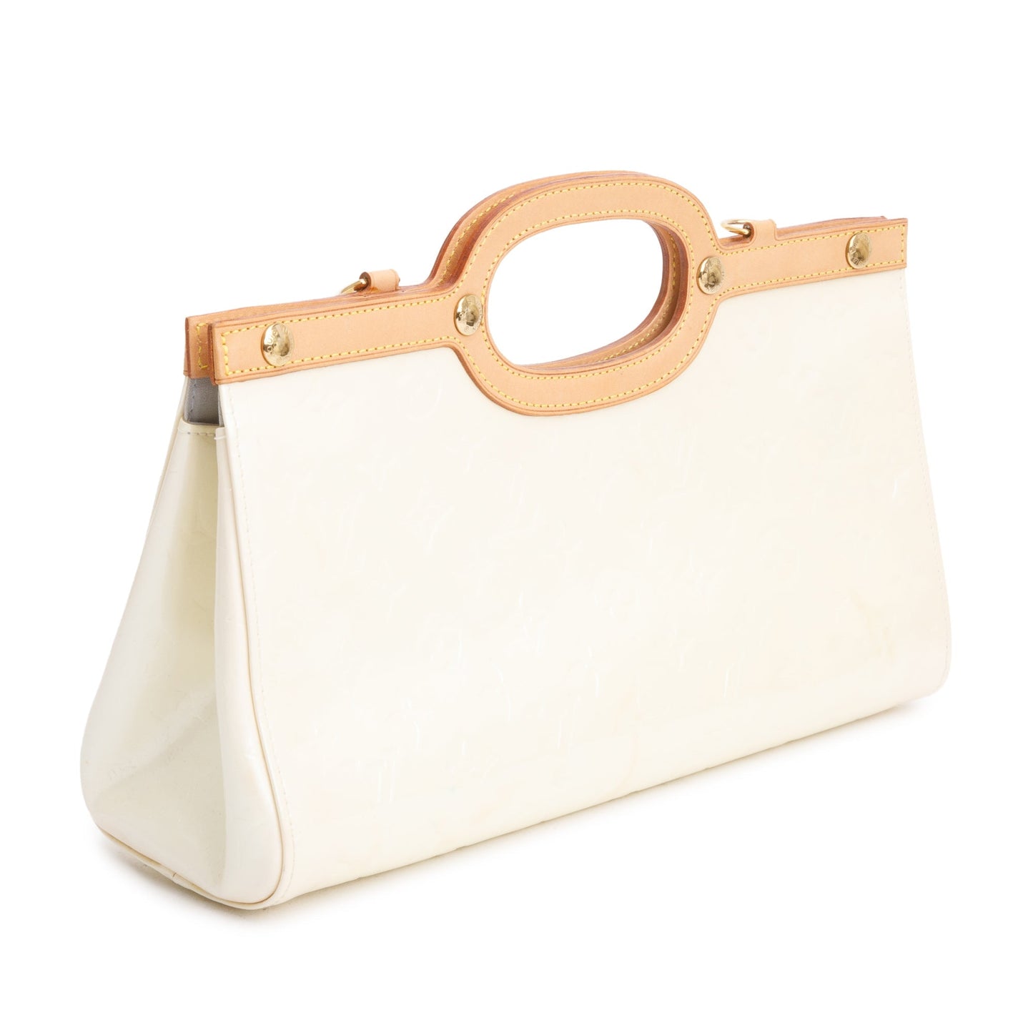 Louis Vuitton Neutral Monogram Vernis Roxbury