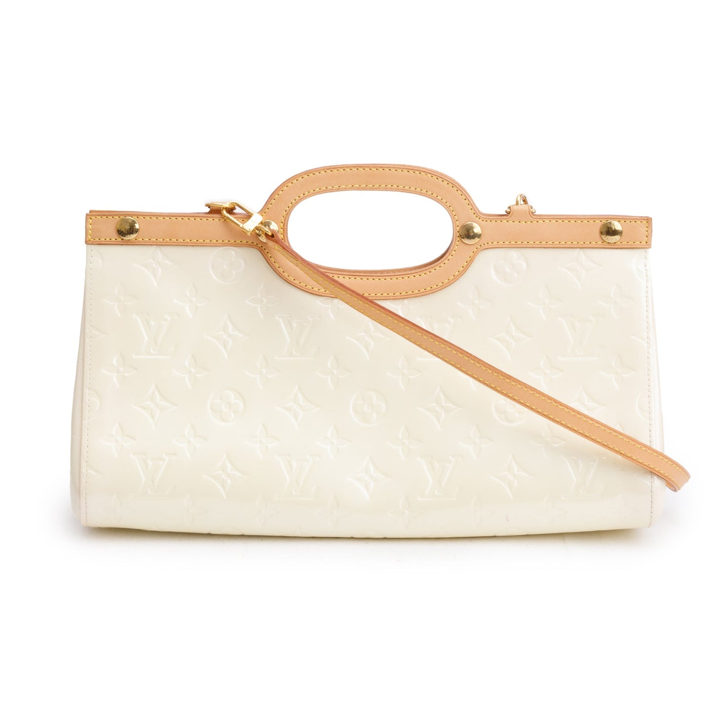 Louis Vuitton Neutral Monogram Vernis Roxbury