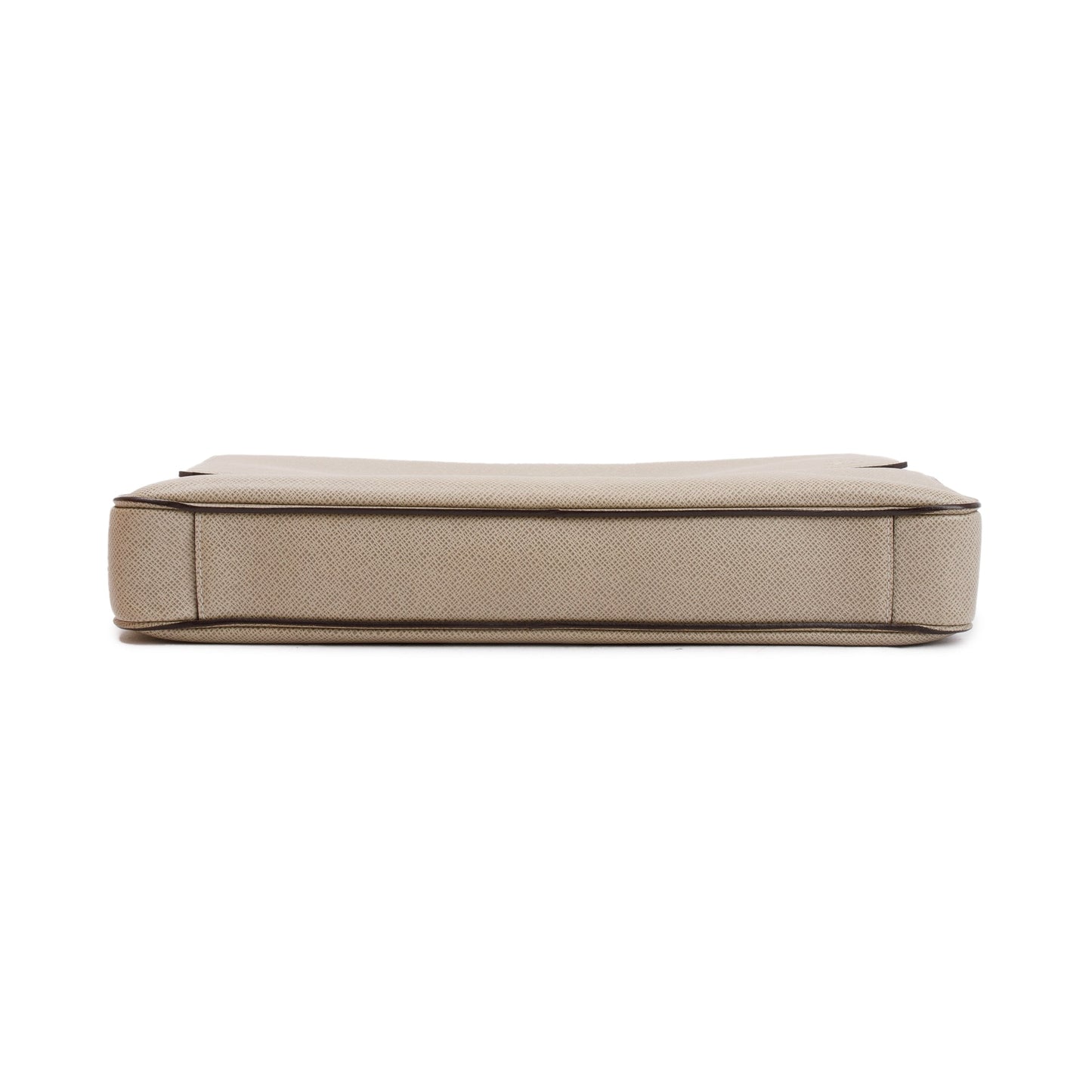 Louis Vuitton Neutral Taiga Leather Vassili PM Briefcase Bag