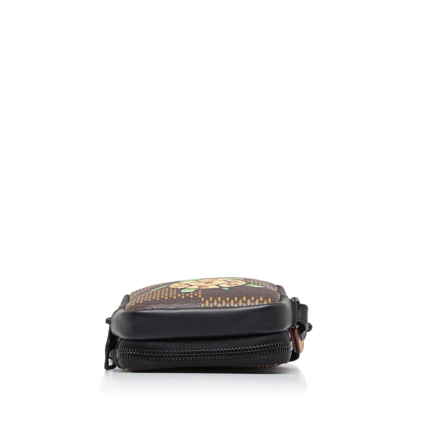 Louis Vuitton Nigo Giant Damier Ebene Tortoise Double Phone Pouch (SHG-xvGFoD)
