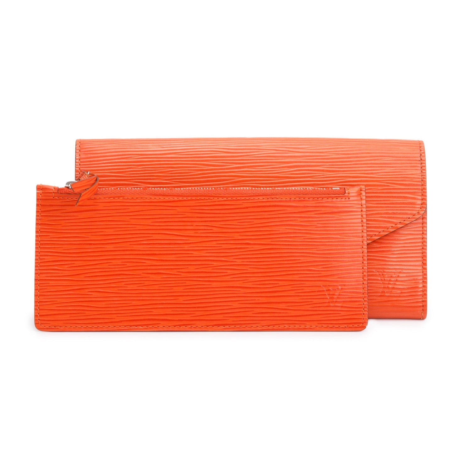 Louis Vuitton Orange Epi Leather Josephine Wallet