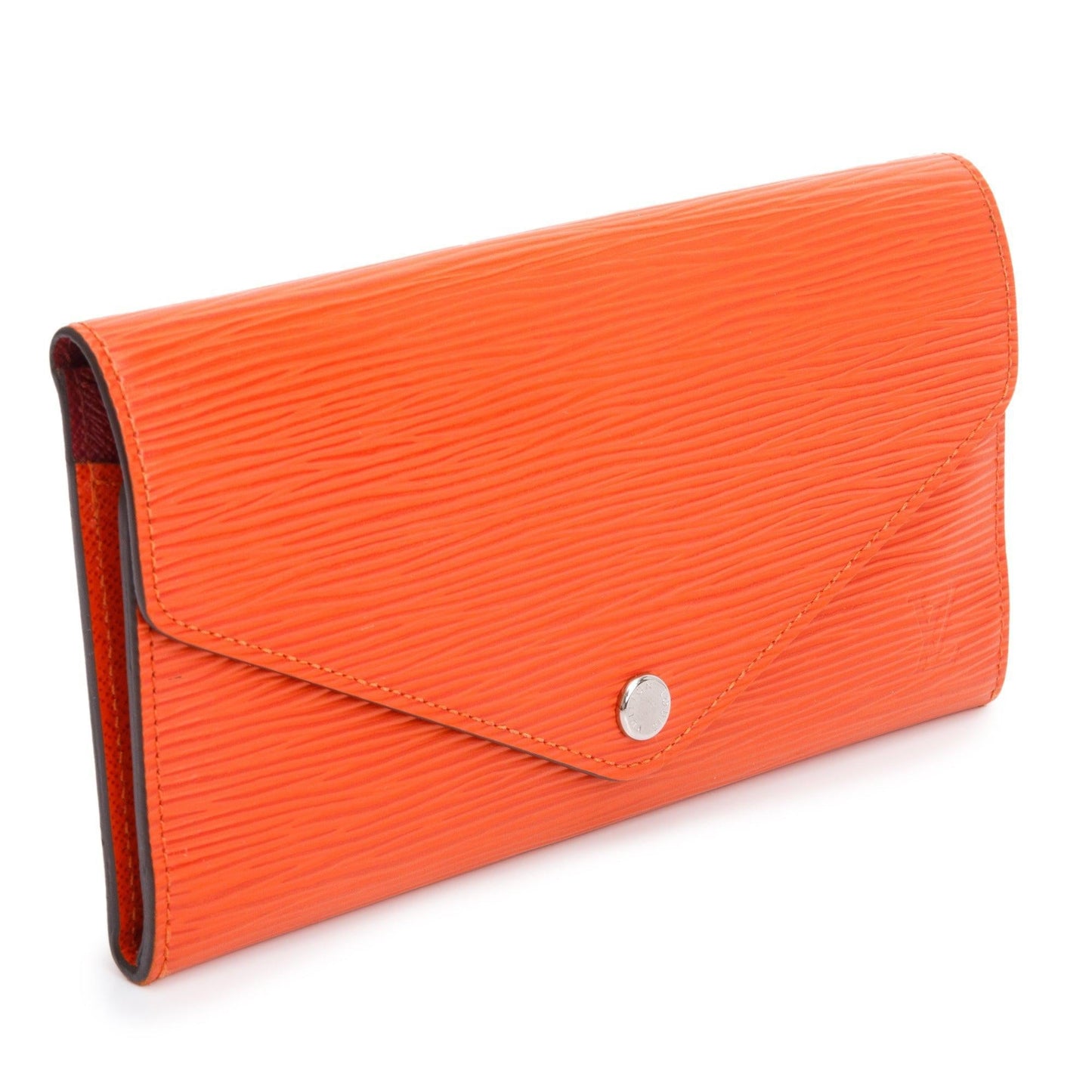 Louis Vuitton Orange Epi Leather Josephine Wallet