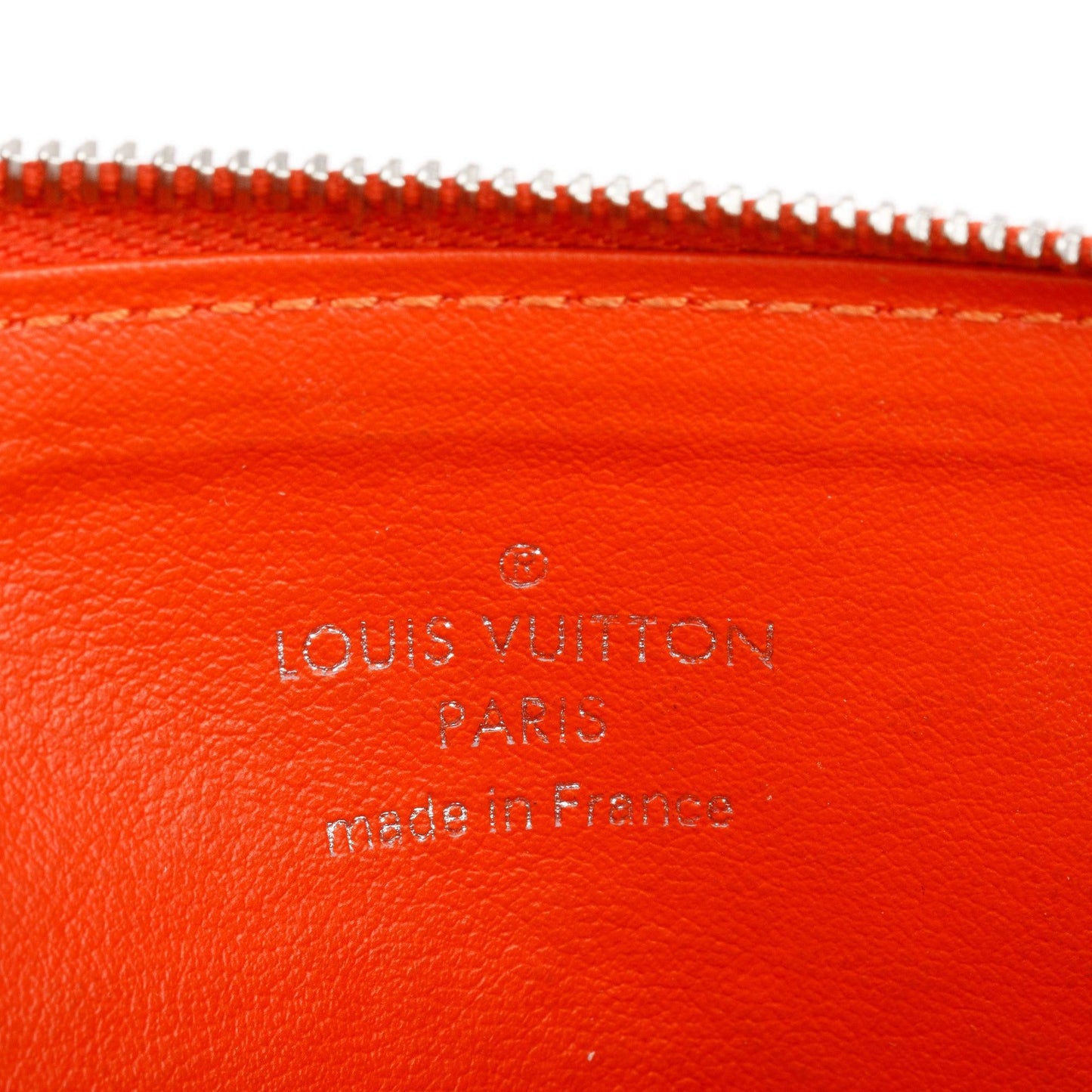 Louis Vuitton Orange Epi Leather Josephine Wallet