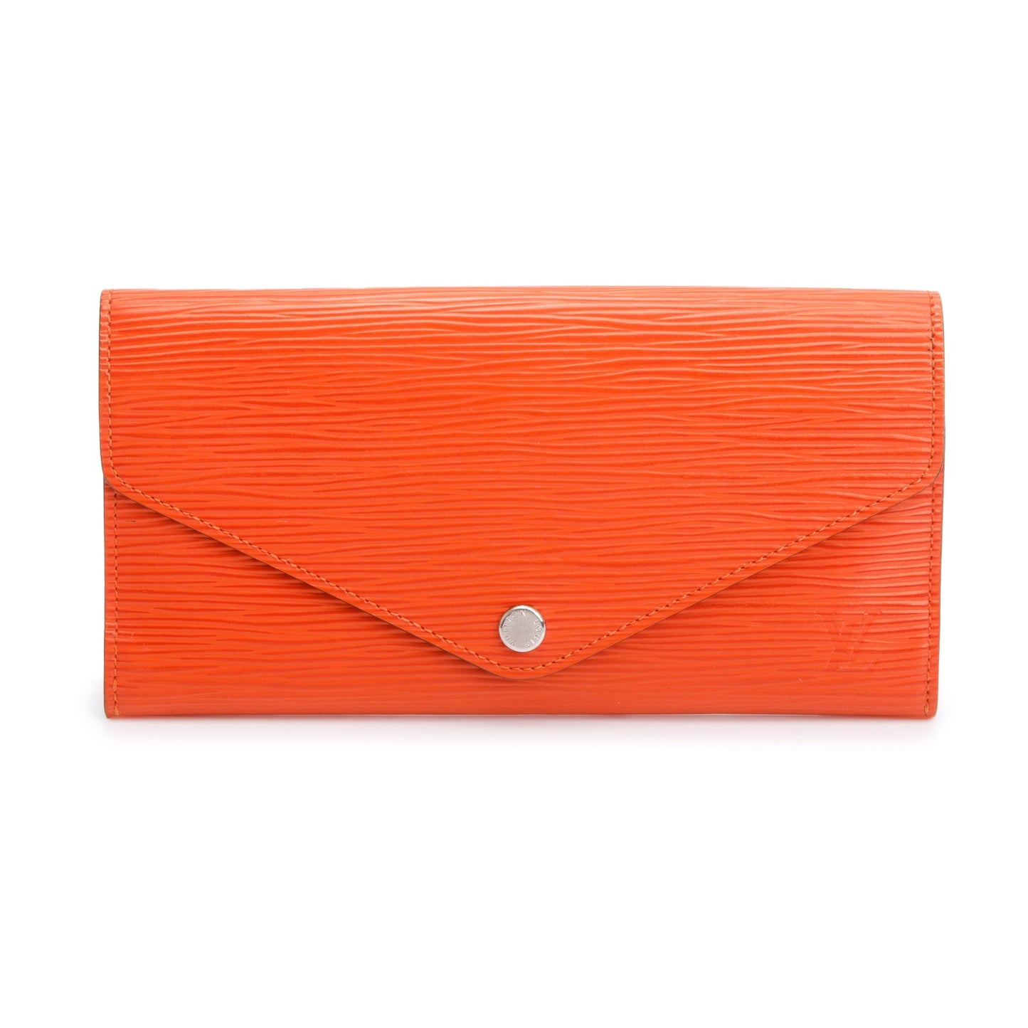 Louis Vuitton Orange Epi Leather Josephine Wallet