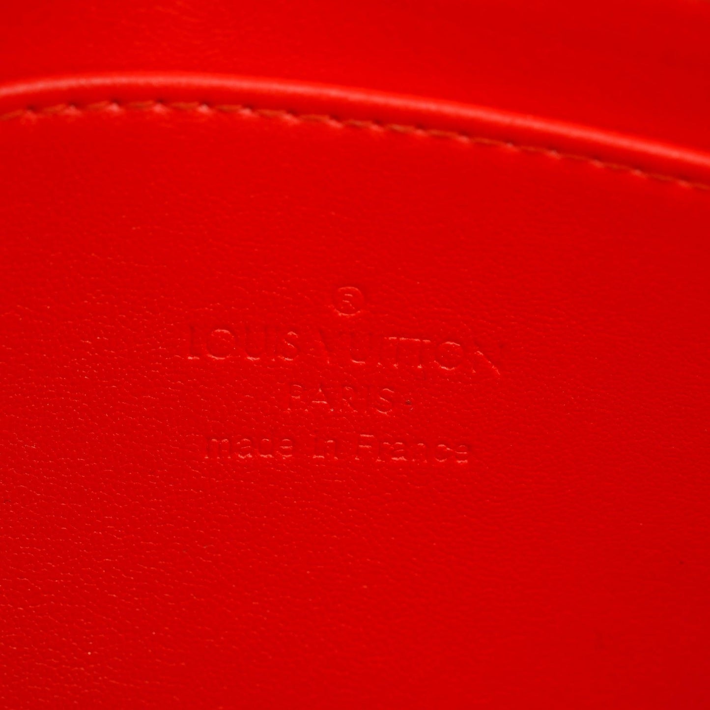 Louis Vuitton Orange Monogram Vernis Leather Trousse Cosmetic Pouch