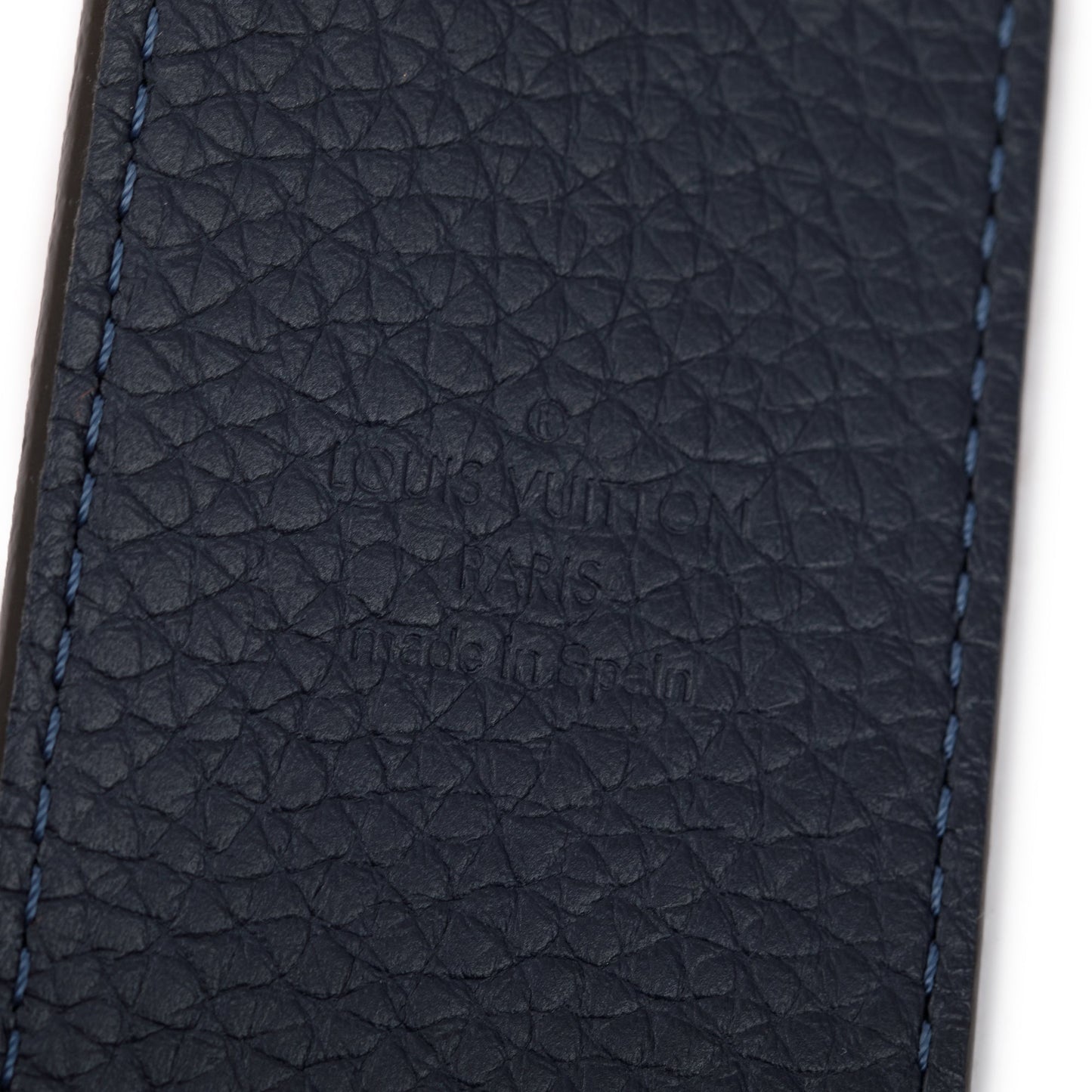 Louis Vuitton Orange & Navy Taurillon Leather Bandouliere Shoulder Strap