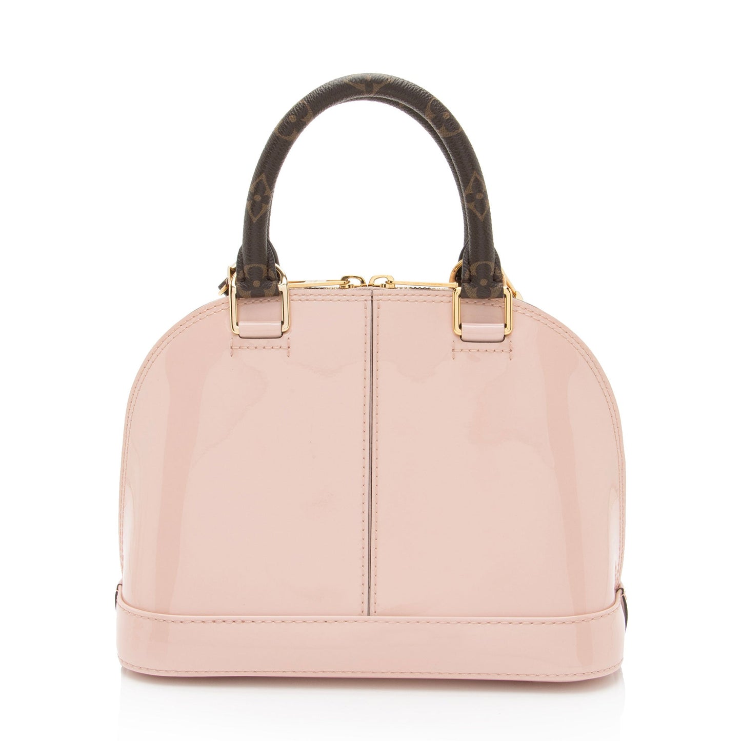 Louis Vuitton Patent Leather Alma BB Satchel (SHF-NVyByb)