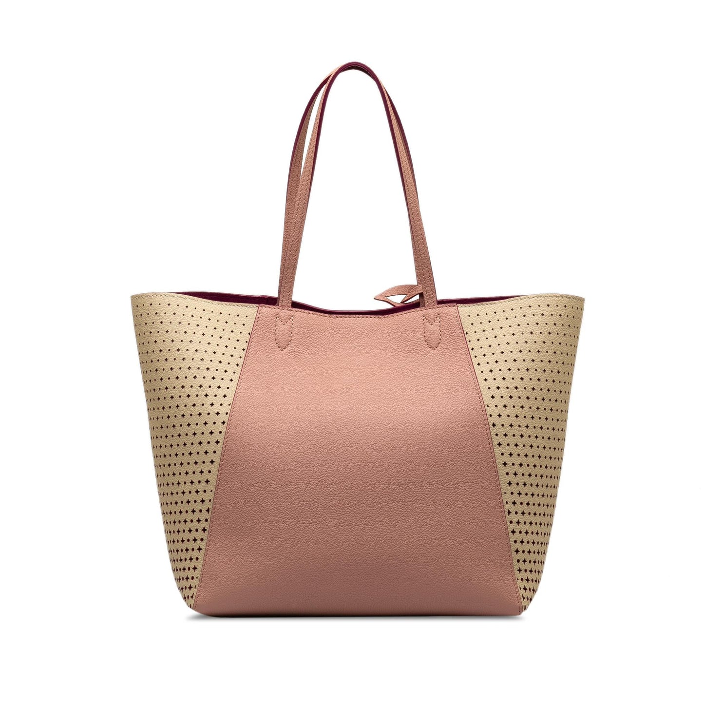 Louis Vuitton Perforated Lockme Cabas (SHG-pc9lXu)