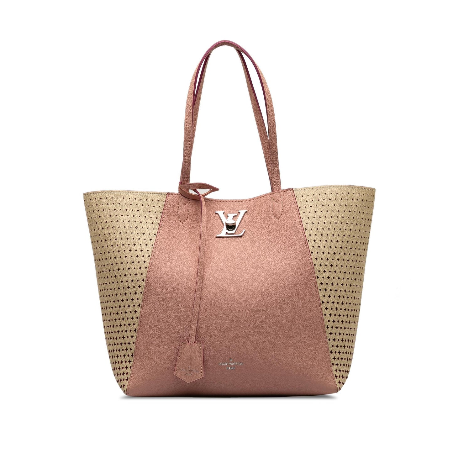 Louis Vuitton Perforated Lockme Cabas (SHG-pc9lXu)