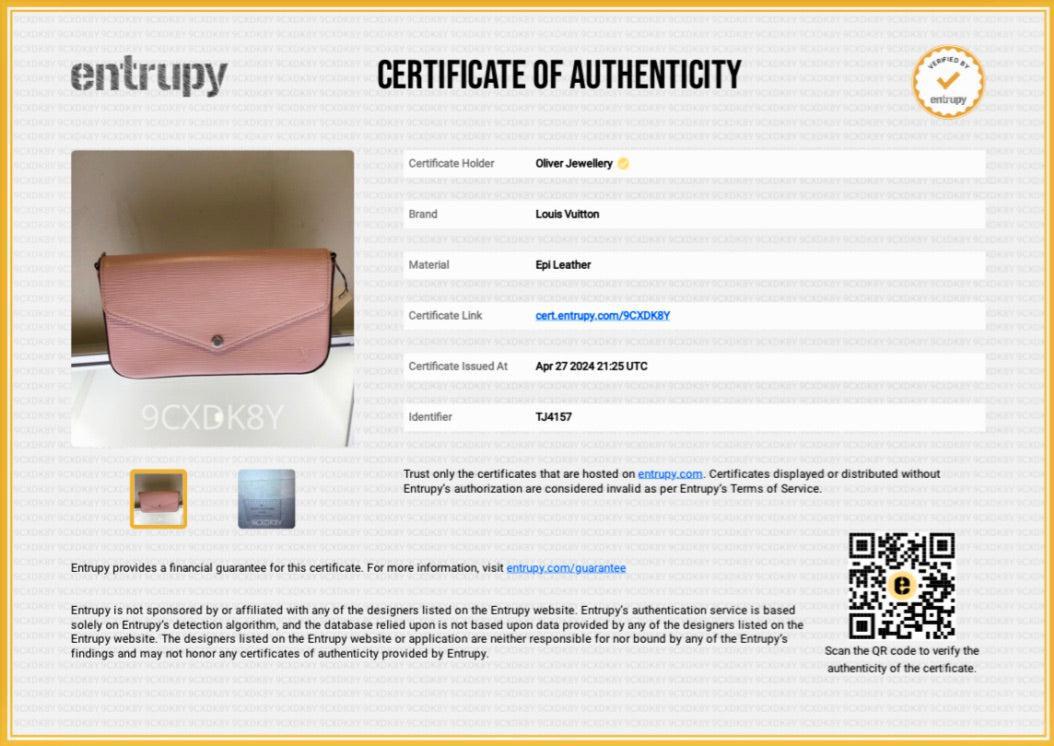 Louis Vuitton Pink Epi Leather Felicie Pochette Bag