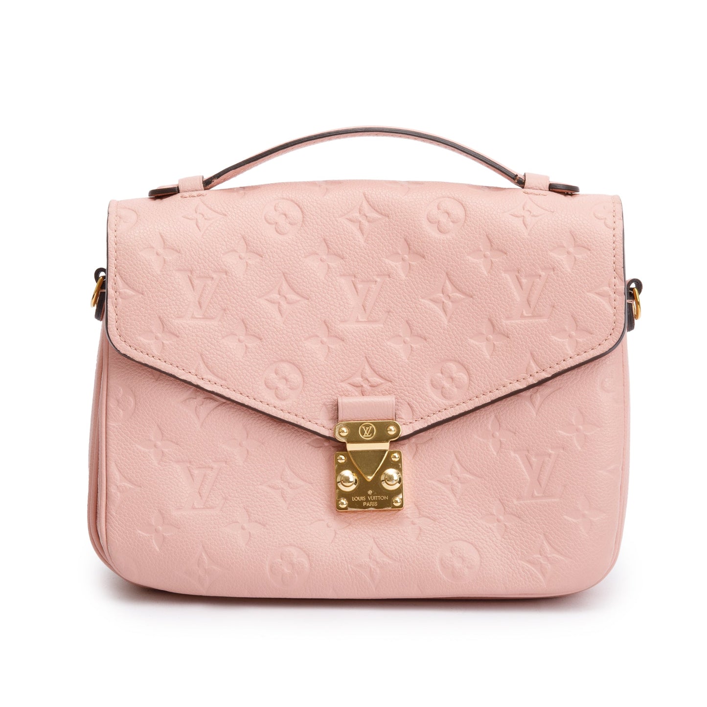 Louis Vuitton Pink Monogram Empreinte Leather Pochette Metis