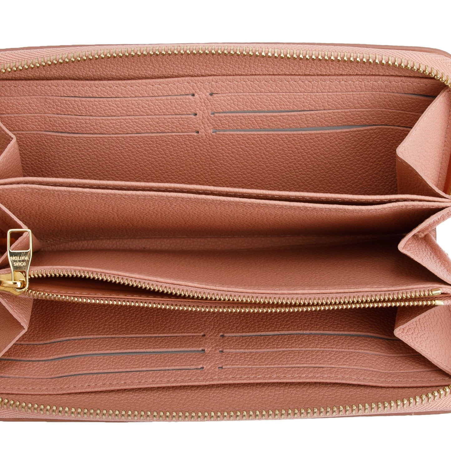 Louis Vuitton Pink Monogram Giant Bicolor Empreint Leather Zippy Wallet