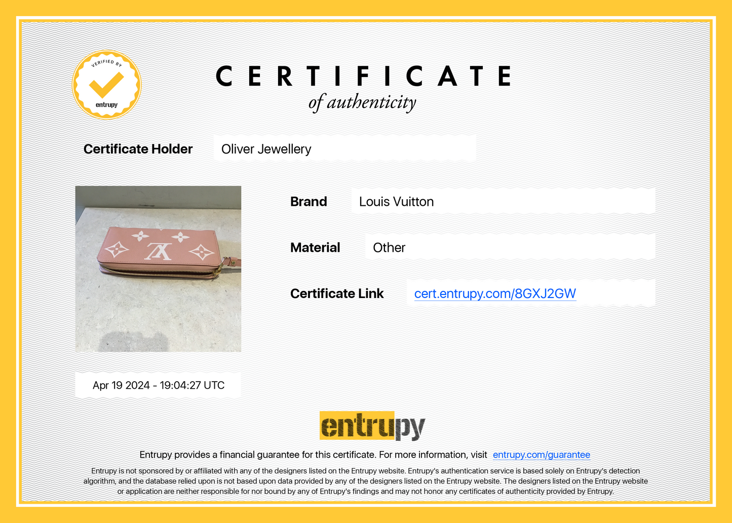Louis Vuitton Pink Monogram Giant Bicolor Empreint Leather Zippy Wallet